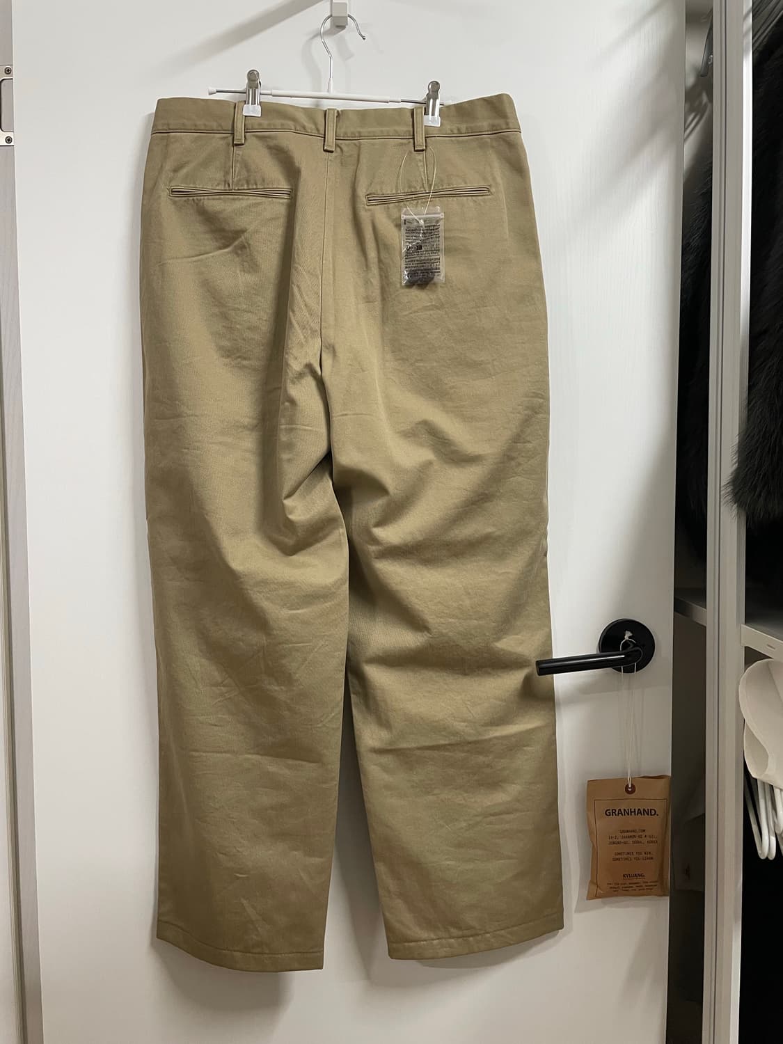 유니클로 스트레이트 치노 팬츠 브라운 85 상품이미지3