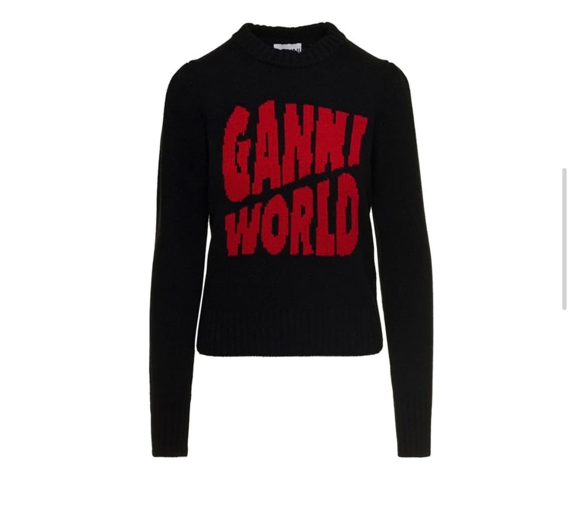 GANNI 월드 로고 니트 스웨터 상품이미지2