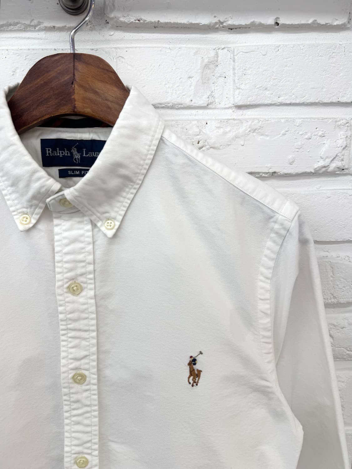 랄프로렌 화이트 슬림핏 셔츠 상품이미지4
