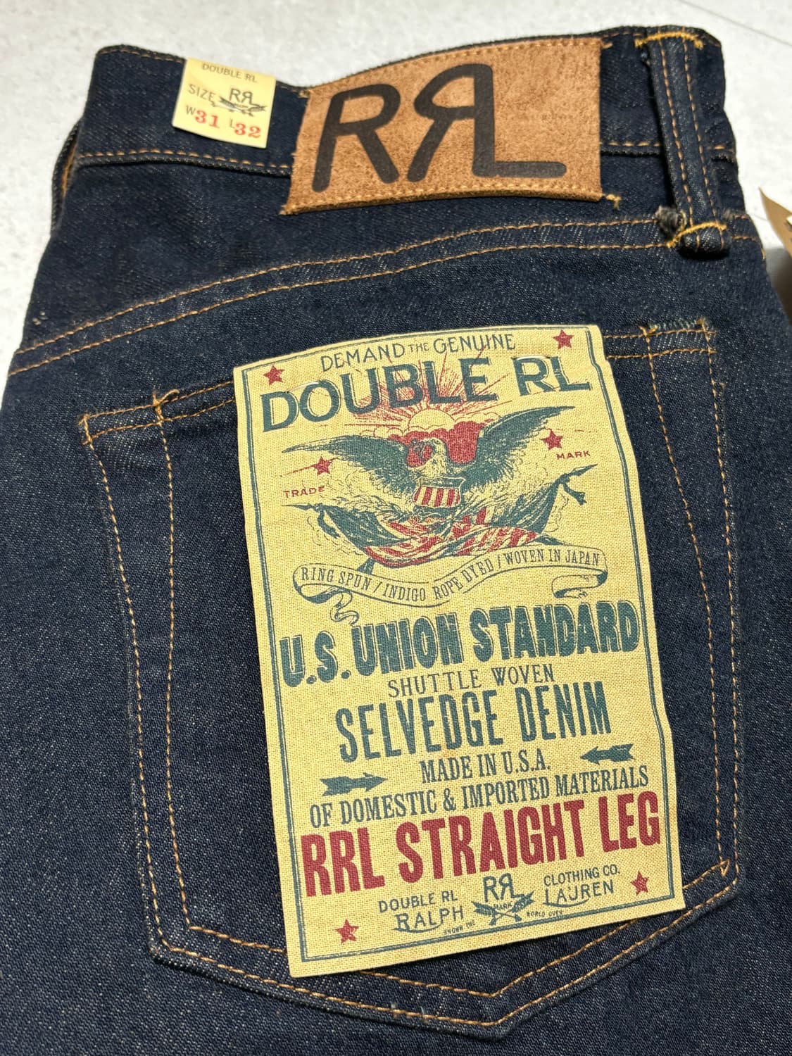 [정품] 더블알엘 RRL 스트레이트핏 원워시 진청 31 x 32 상품이미지4
