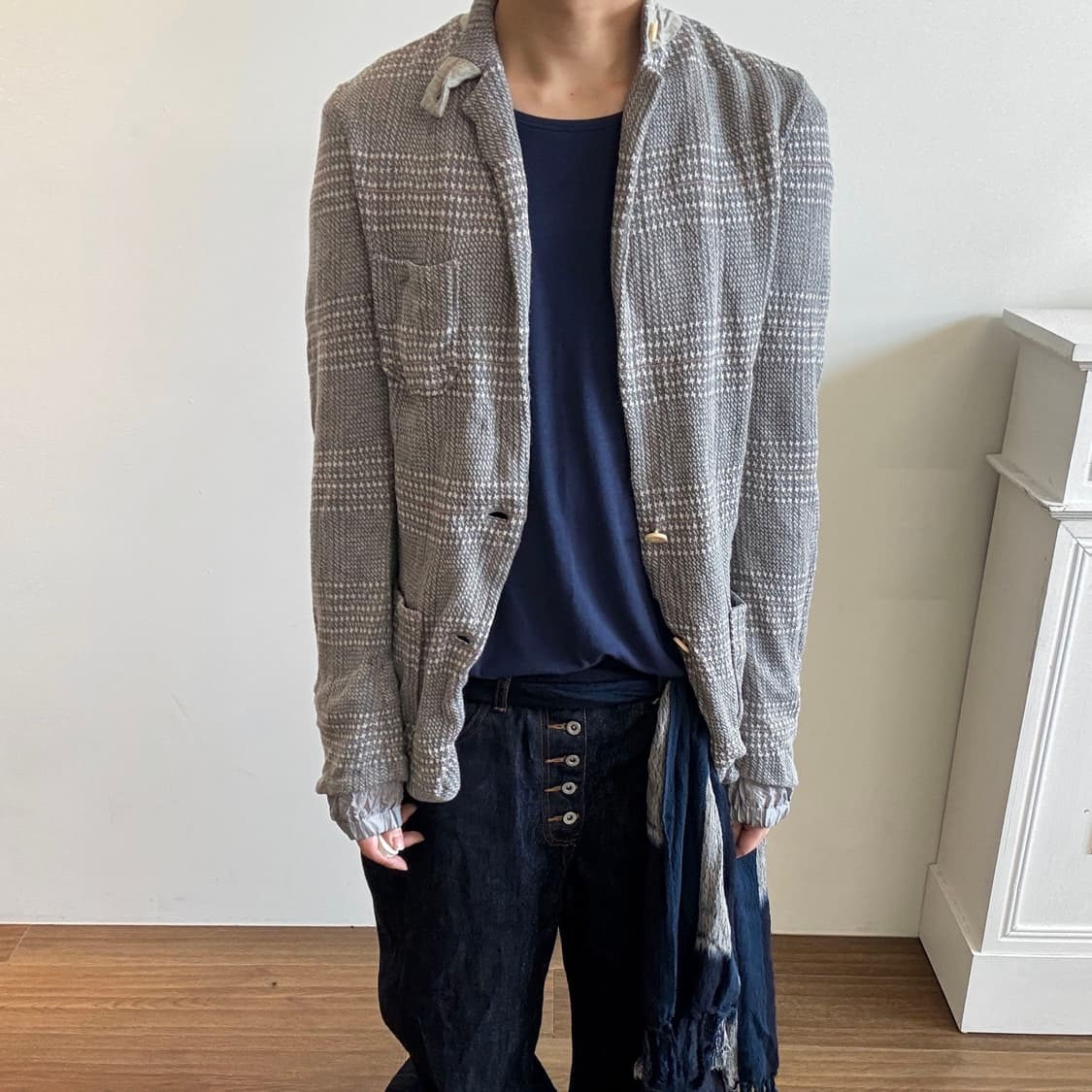 Sacai Checkered Jacket 상품이미지2