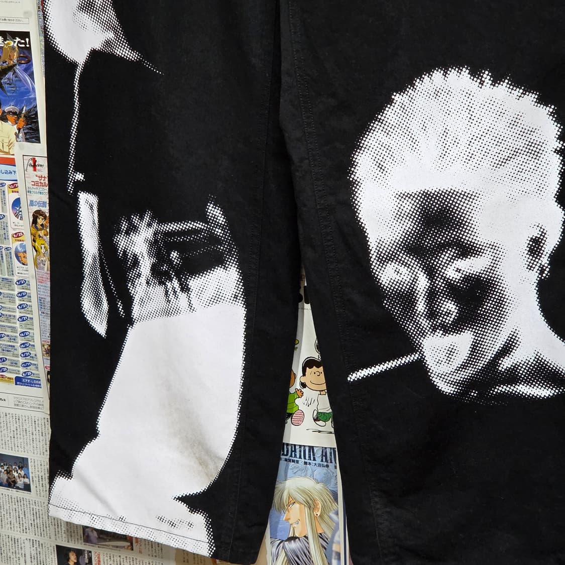 아조바이아조 블랙 프린팅 타이간 팬츠 상품이미지4