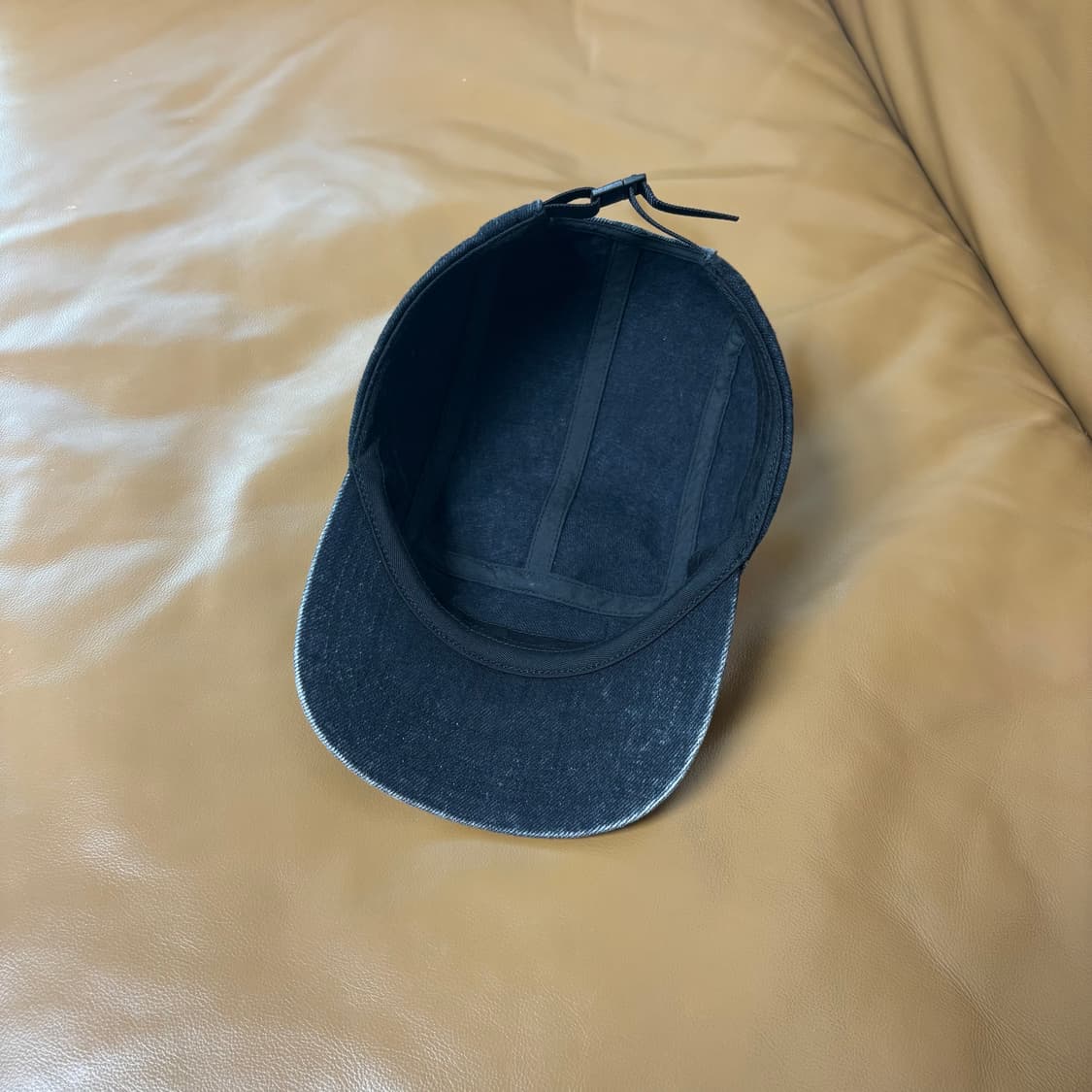Supreme 슈프림 워시드 데님 블랙 캠프캡 모자 Denim Black 상품이미지6