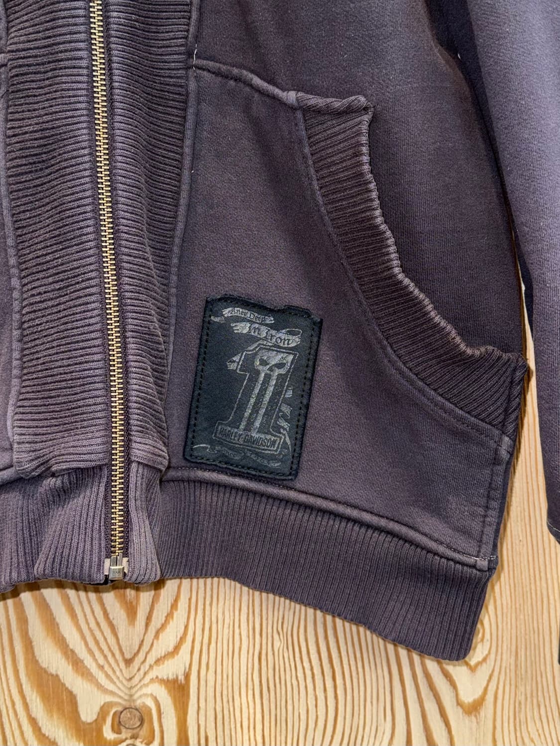 할리데이비슨 골지패널 후드집업 상품이미지5