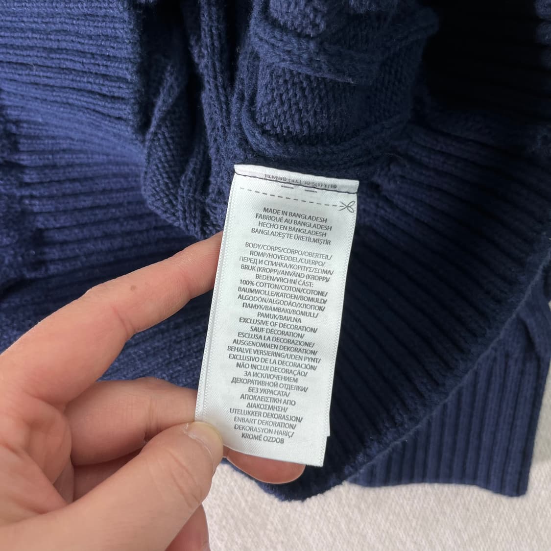 95 폴로랄프로렌 신형라벨 반집업 꽈배기 니트 상품이미지5