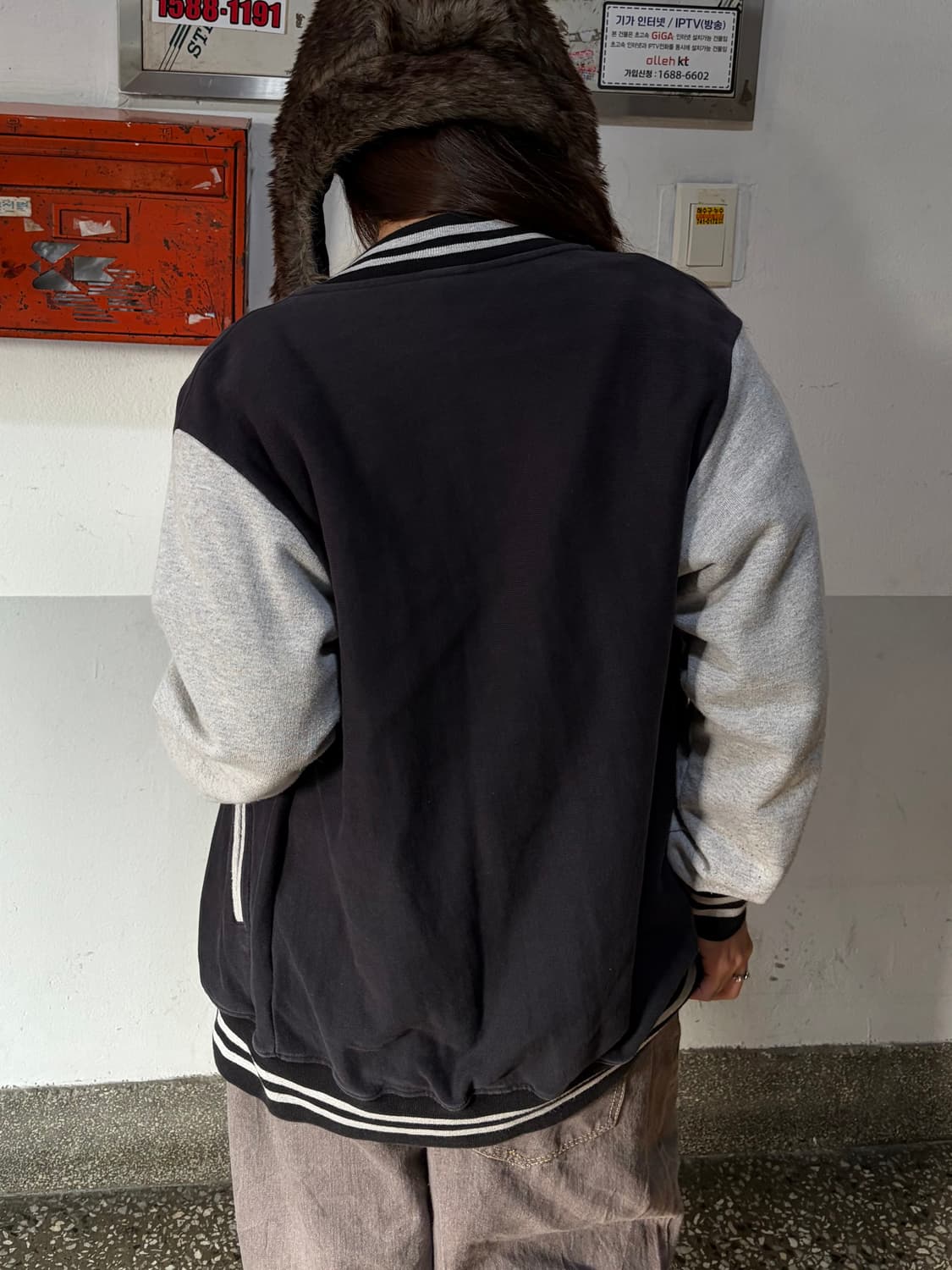 90s CHAMPION 스웻 스타디움 자켓 상품이미지3