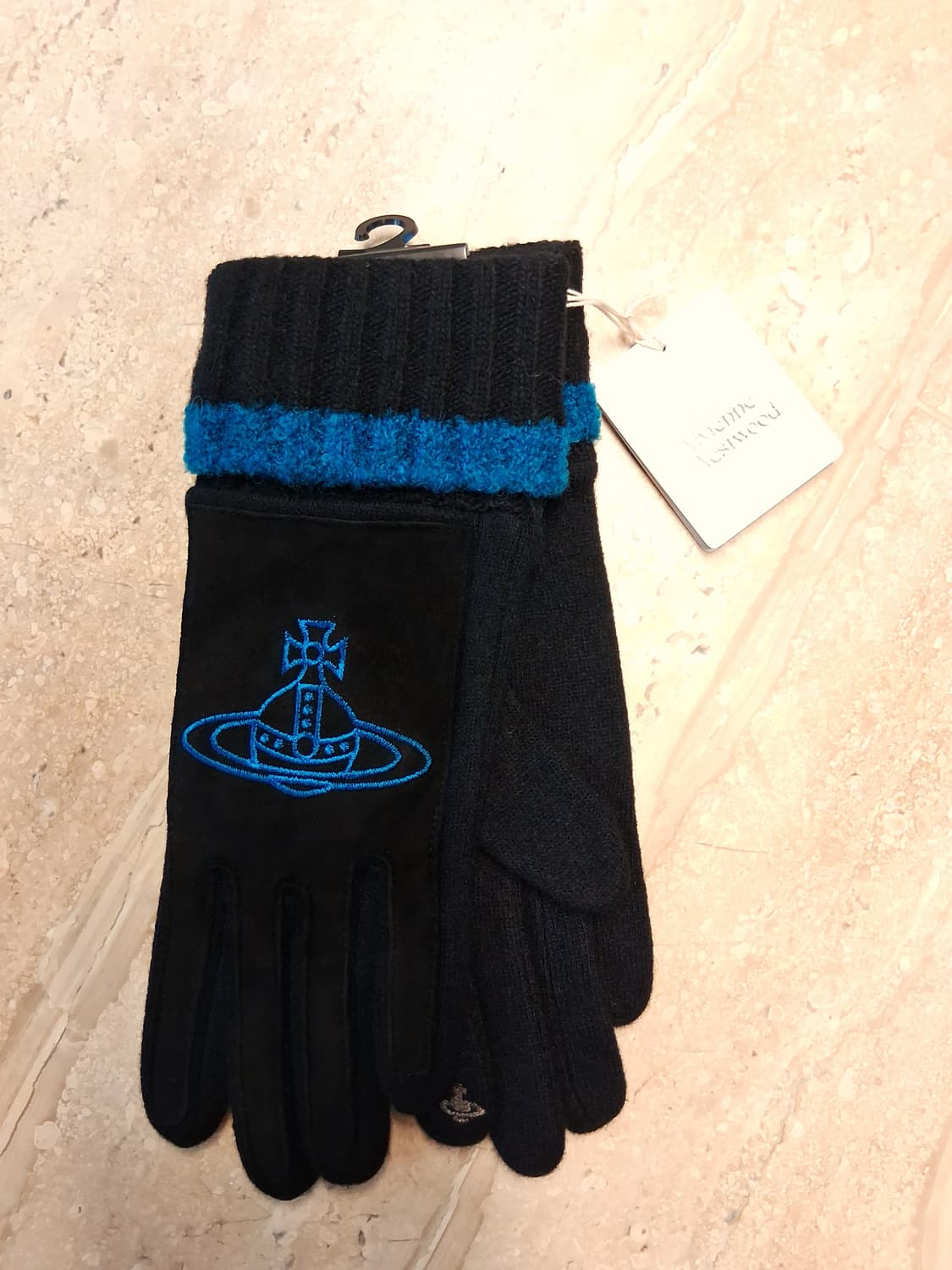 비비안 웨스트우드 빅 orb 저지 글러브 블랙 (새상품) 상품이미지6