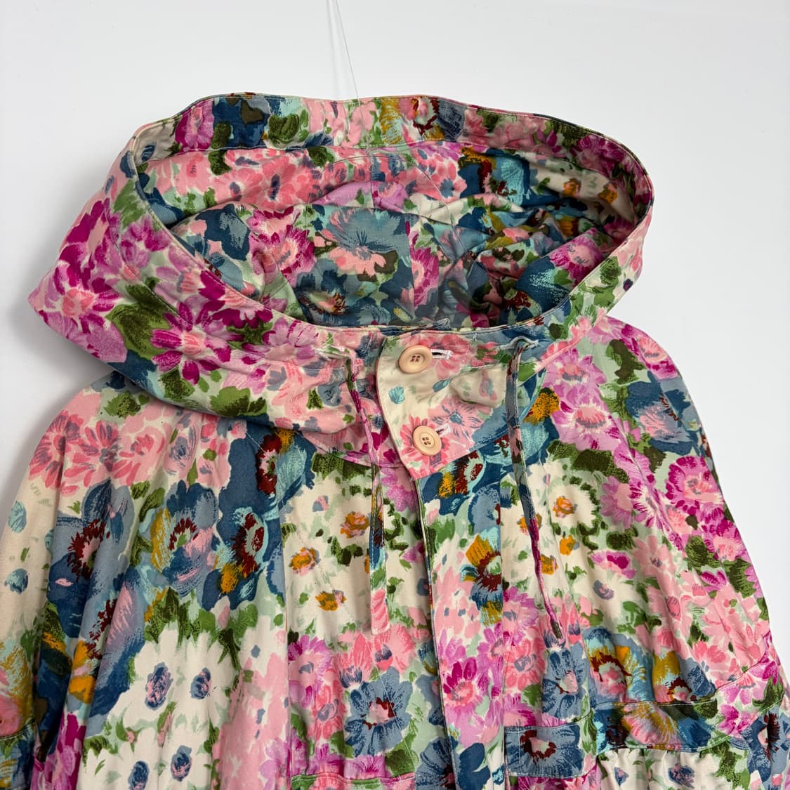 80s 이세이미야케 오버핏 패턴 후드 자켓 상품이미지2