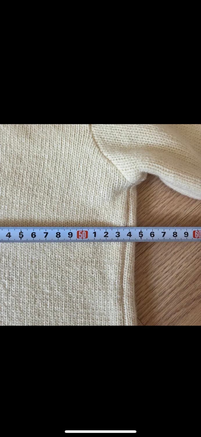 폴로 랄프로렌 V넥 니트 아이보리 L 상품이미지9