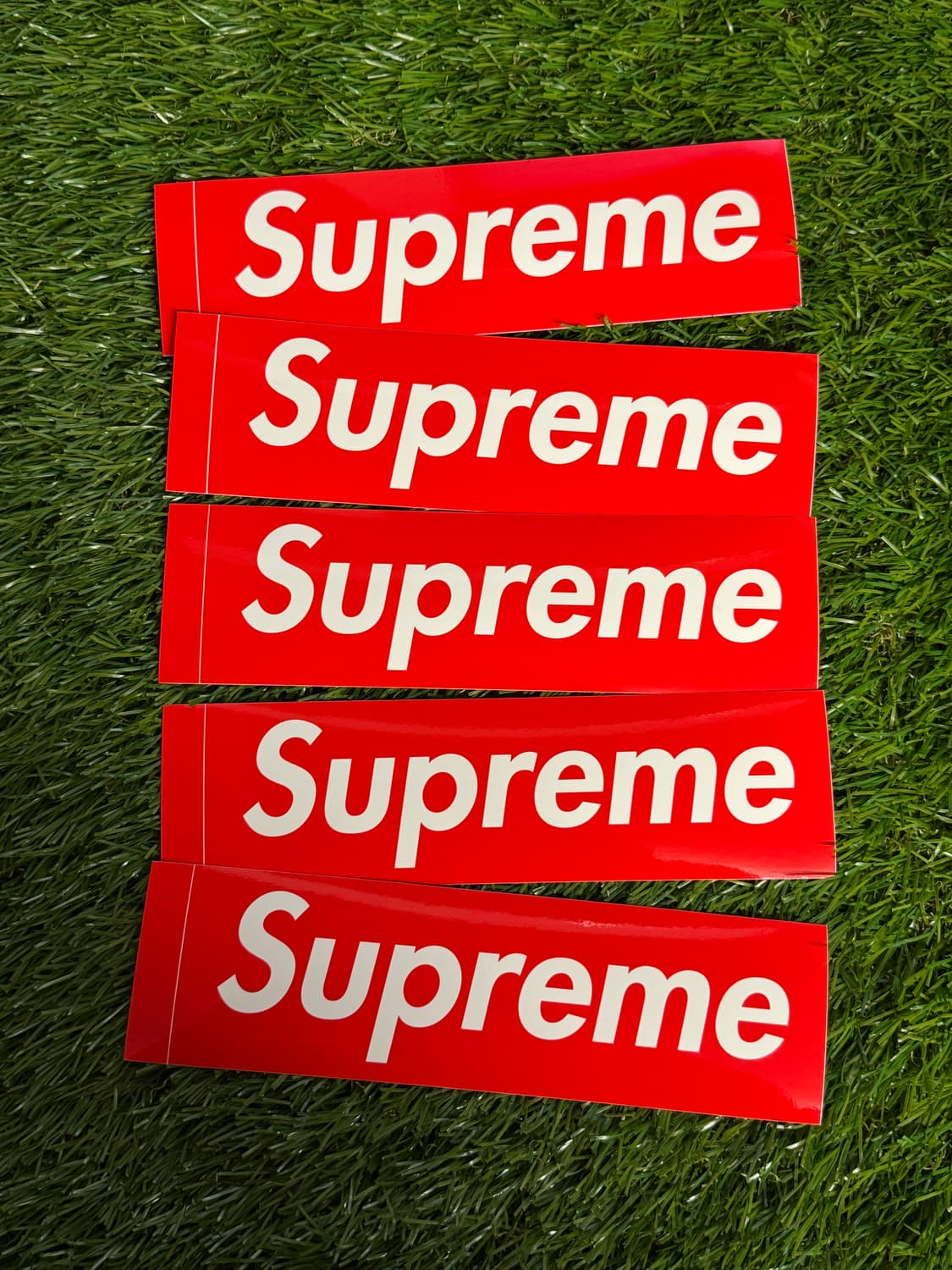 (정품/새상품) 슈프림 레드 로고 스티커 상품이미지1