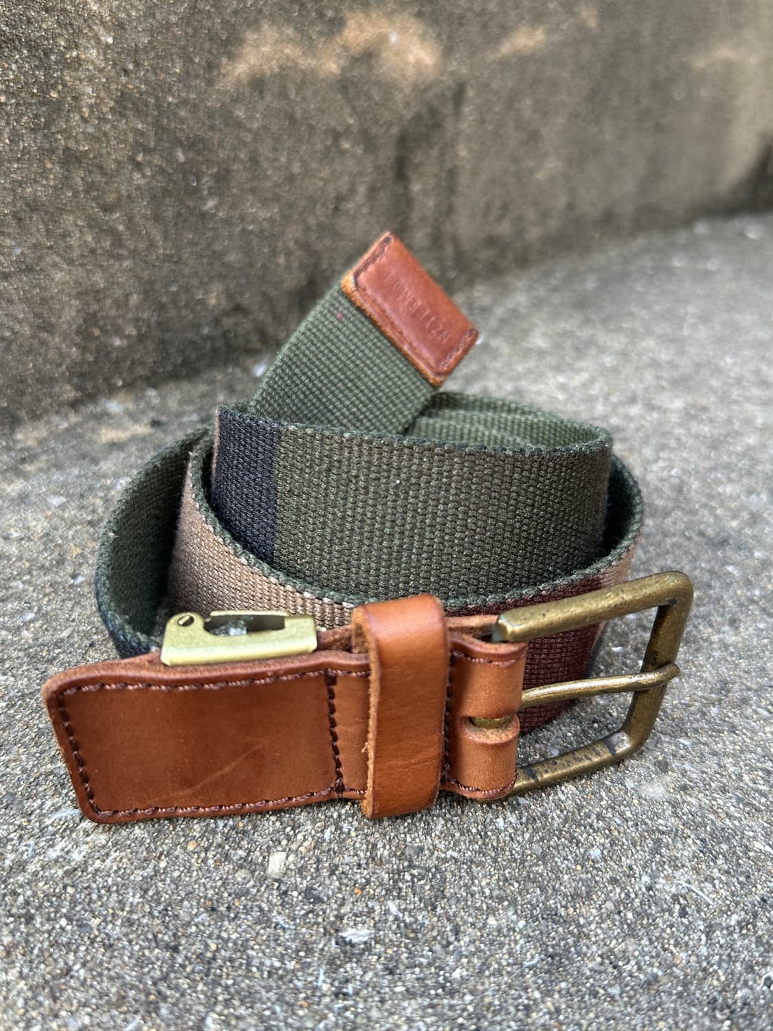 Vintage camo belt 상품이미지3