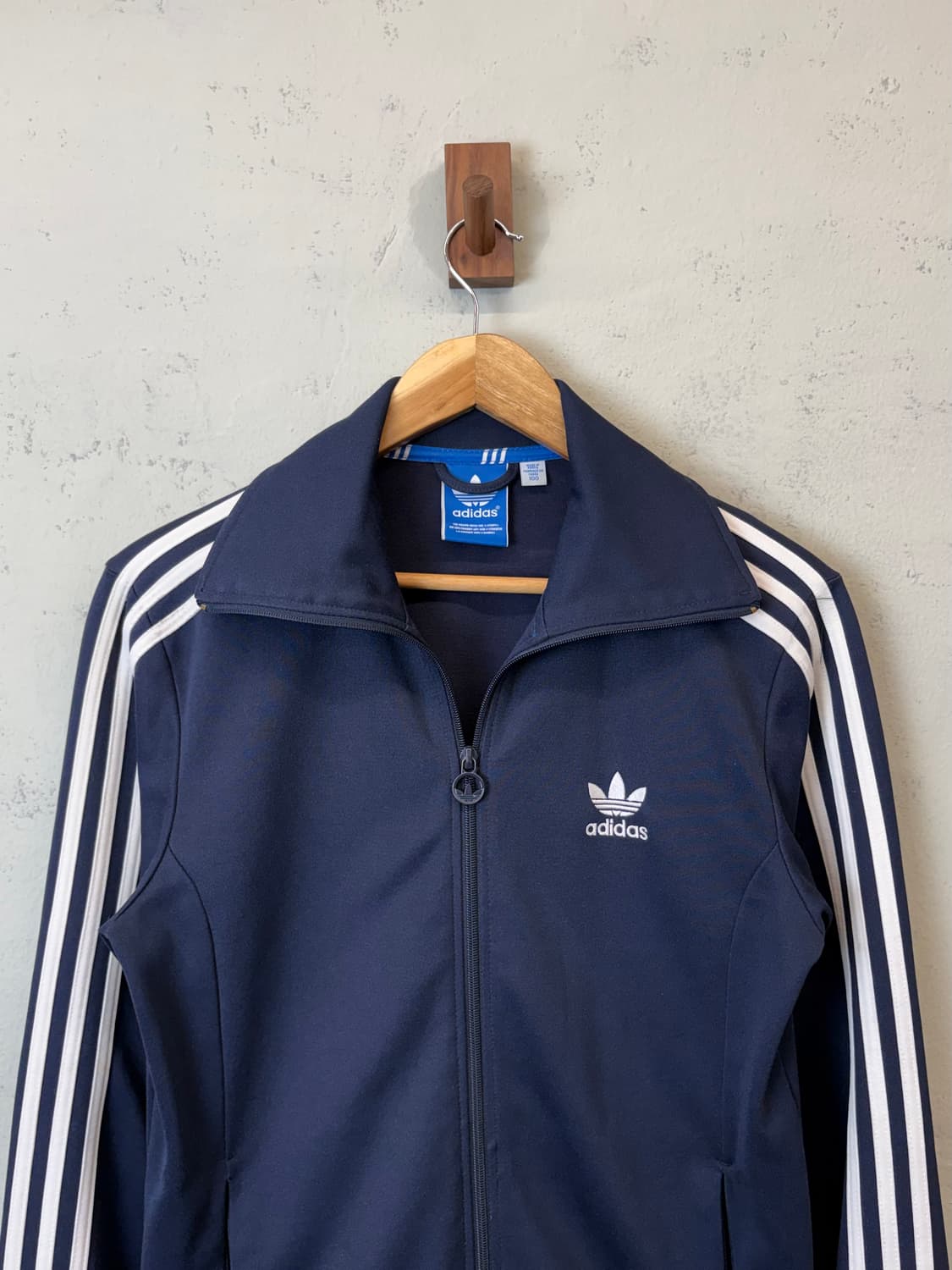 아디다스 빈티지 유로파 삼선 트랙탑 져지 네이비 상품이미지4