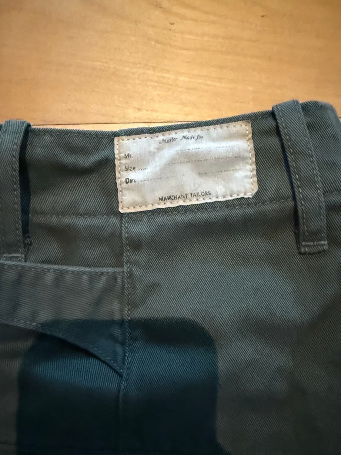 캐피탈 치노 하이웨스트 님 팬츠 카키 M 상품이미지5