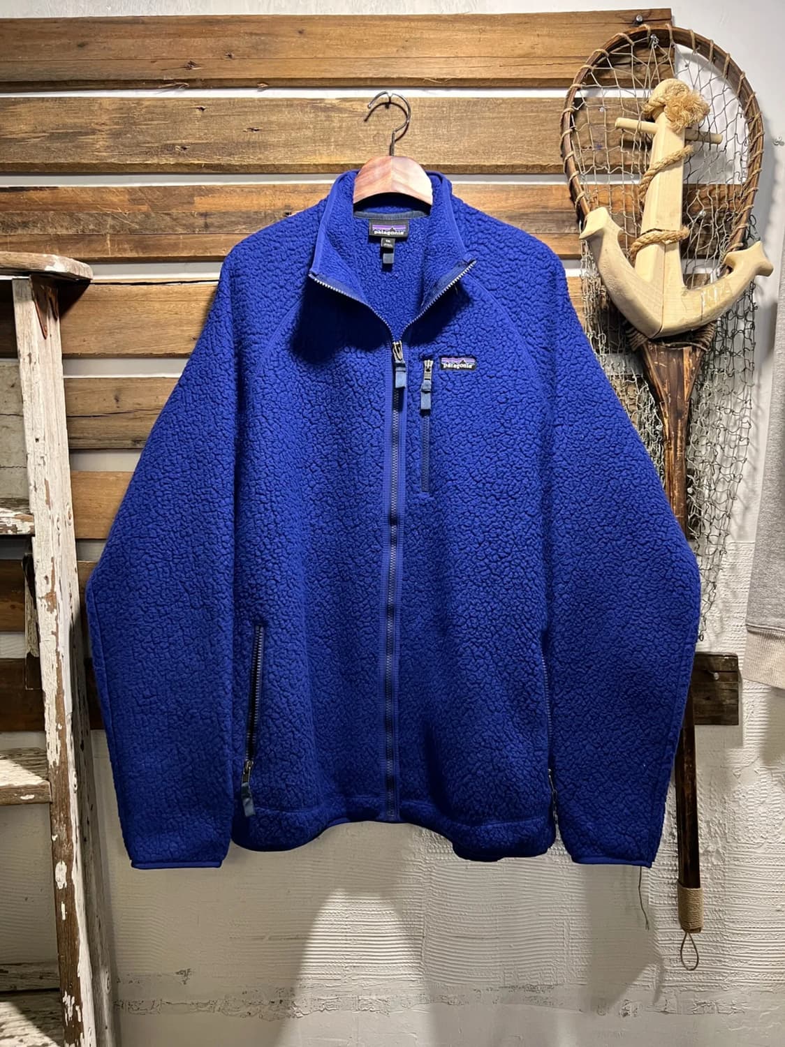 [2XL]파타고니아 빈티지블루 레트로 플리스 자켓 상품이미지1