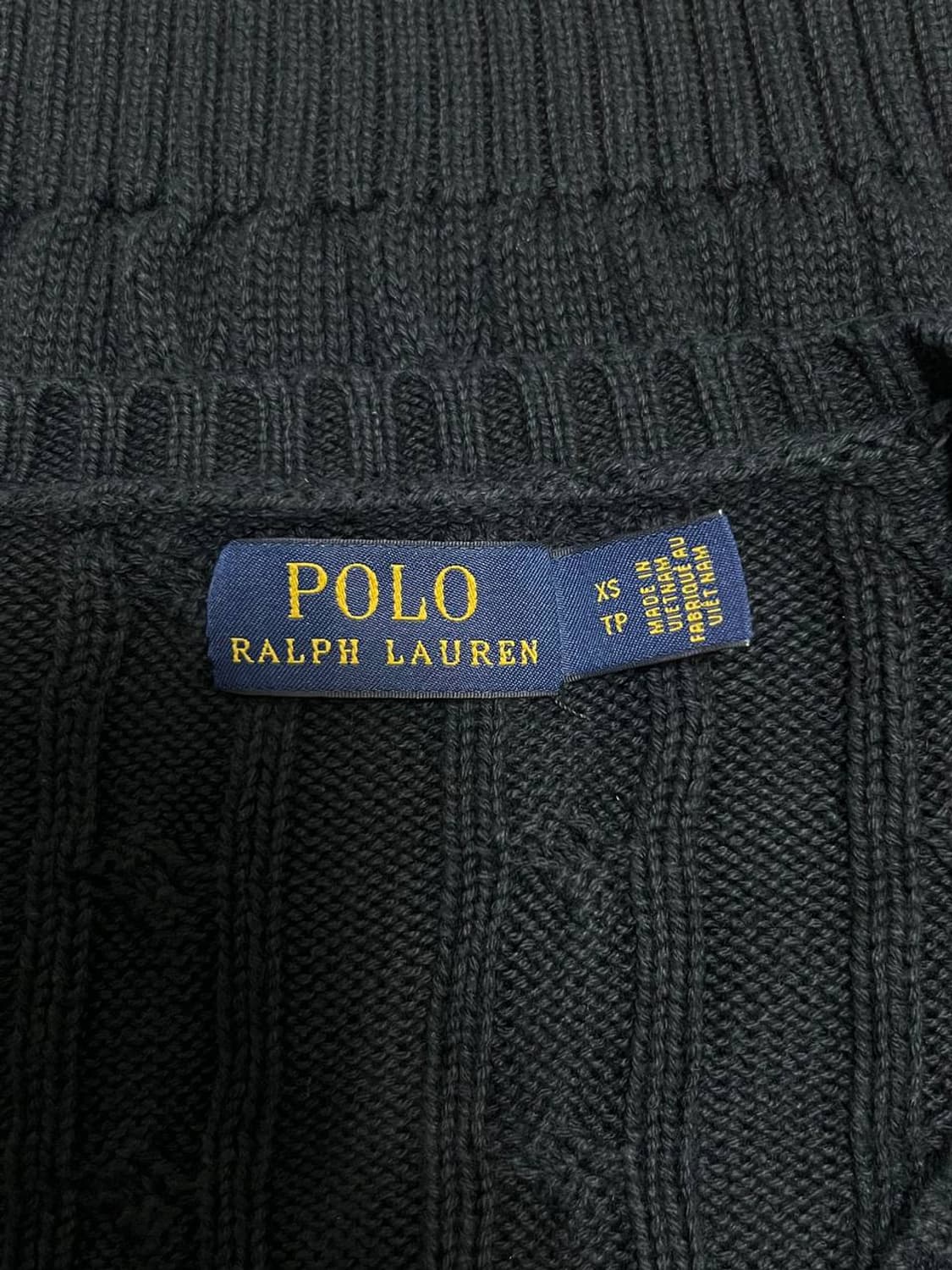 Polo 폴로 랄프로렌 블랙 케이블 니트  P433 상품이미지2