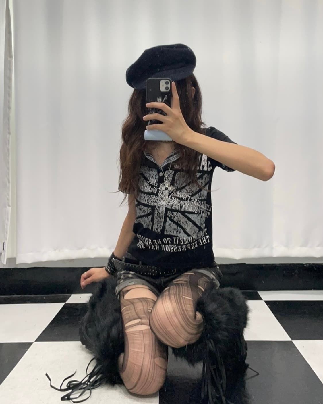 🎸블랙 유니언잭 프린팅 카라 티셔츠🎸 상품이미지1