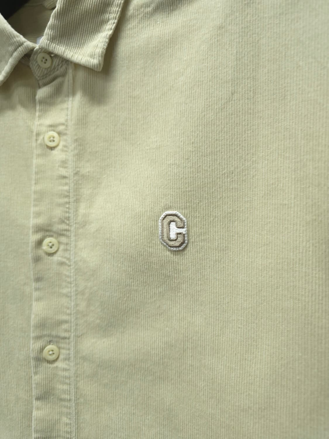 커버낫 C 로고 코듀로이 셔츠 베이지 (L사이즈) 상품이미지3