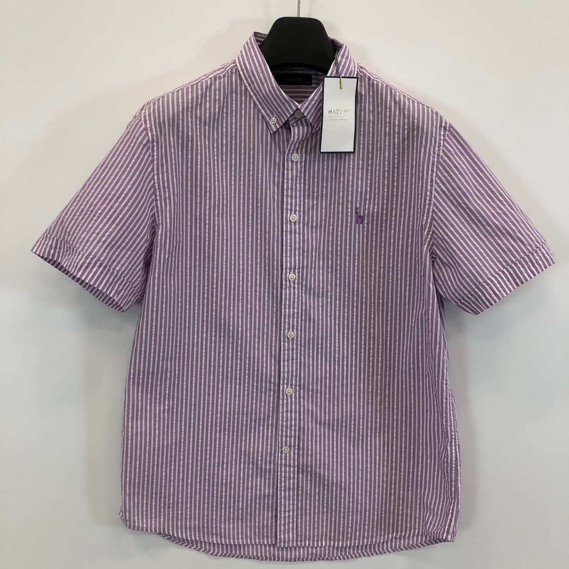 HAZZYS 헤지스(새상품) 반팔셔츠 105 퍼플 상품이미지1