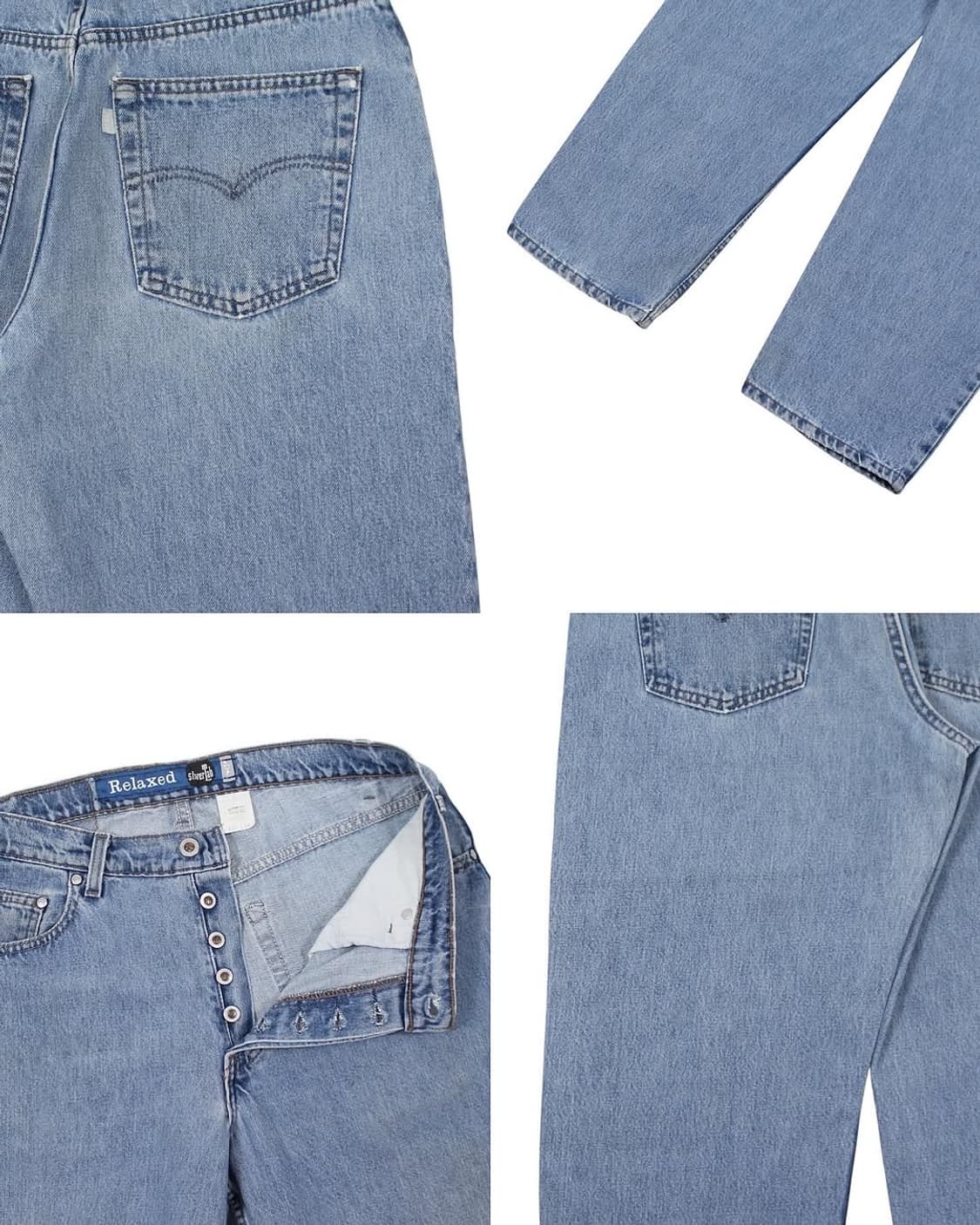 1995 USA 리바이스 실버탭 릴렉스드 데님 팬츠 빈티지 미국제 상품이미지8