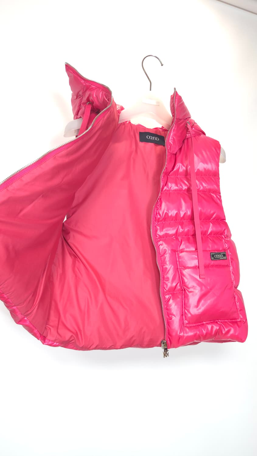 한섬 오즈세컨 2024 구스다운 후드  패딩 베스트 44~55 상품이미지8