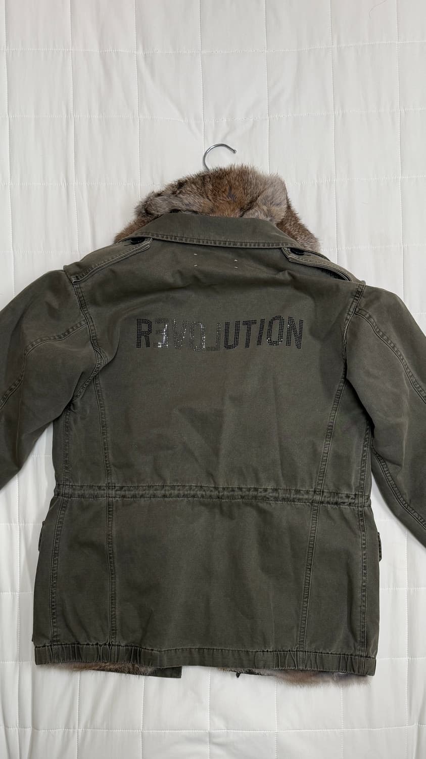 자딕 앤 볼테르 밀리터리 리얼 토끼퍼 자켓 상품이미지2