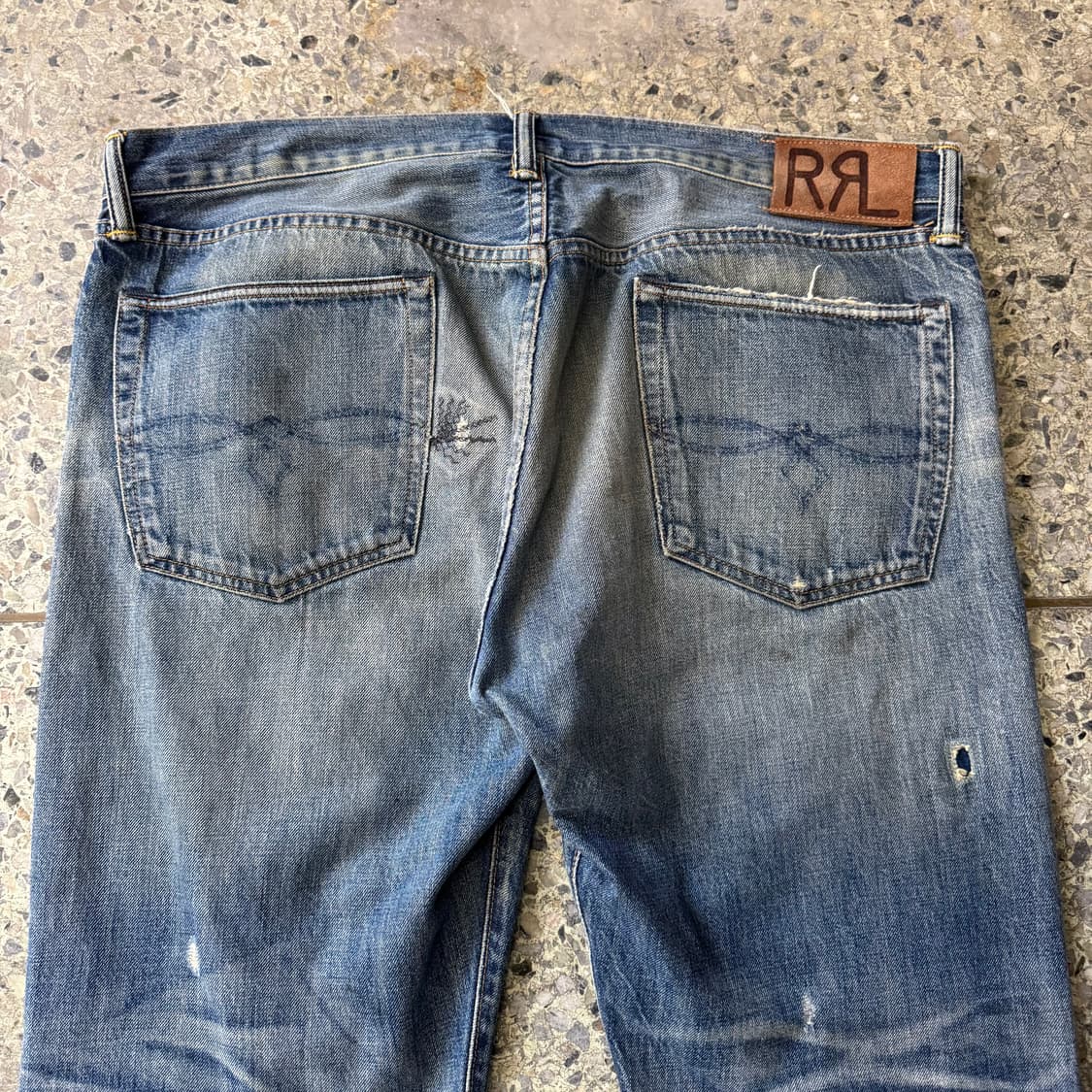 [38] RRL 더블알엘 로우스트라이트 더스트볼 셀비지 데님 팬츠 상품이미지5