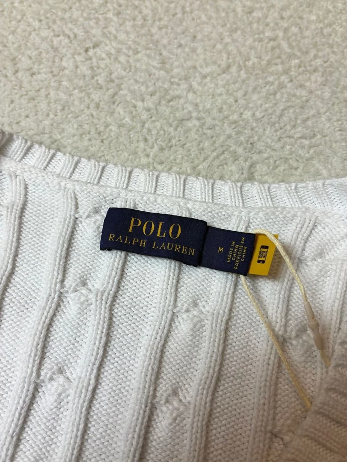 폴로 랄프로렌 큐알 코튼 꽈배기 니트 PN6626 상품이미지4