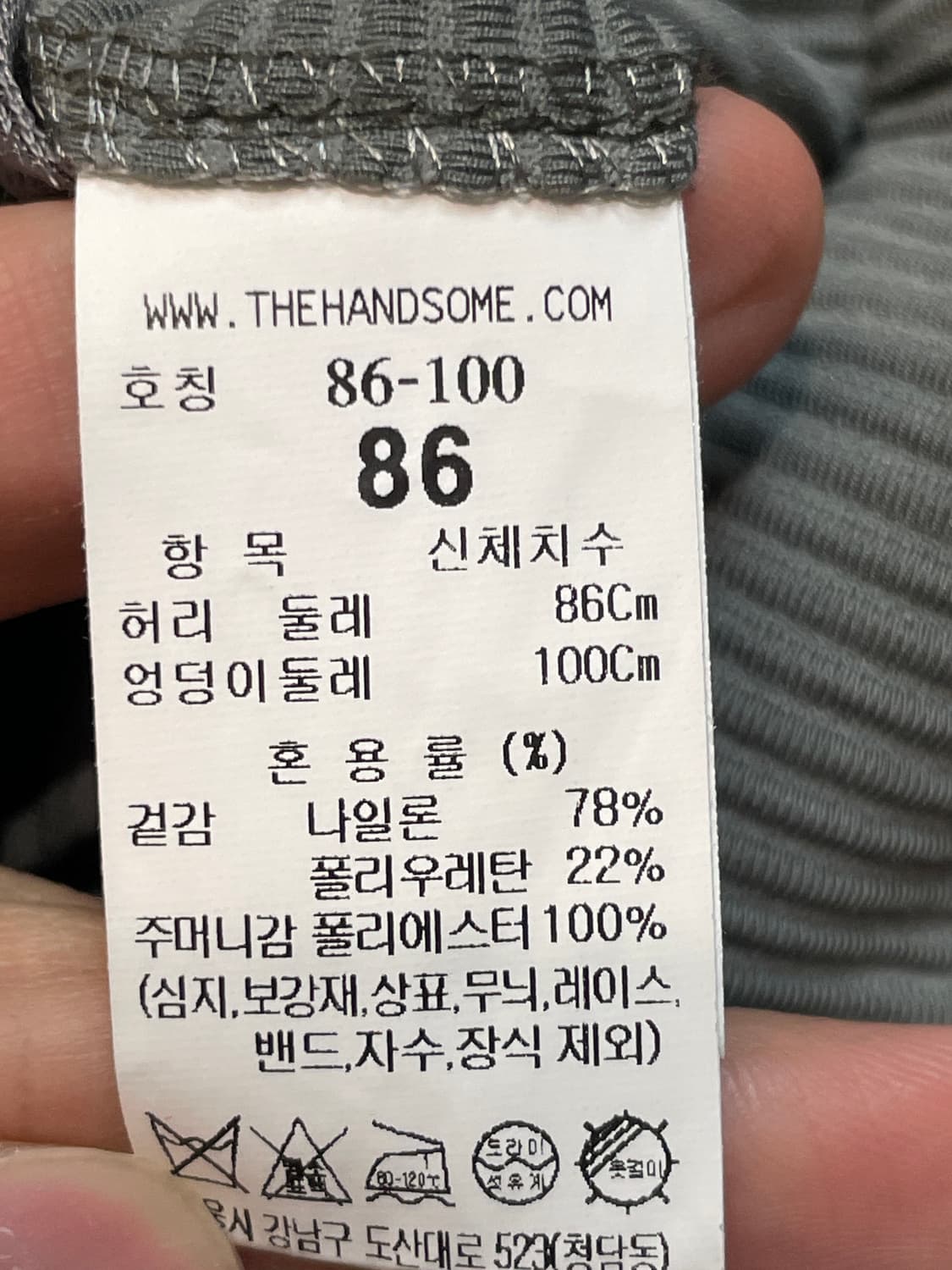 타임 와이드핏 플리츠 그레이 하프 팬츠 상품이미지6