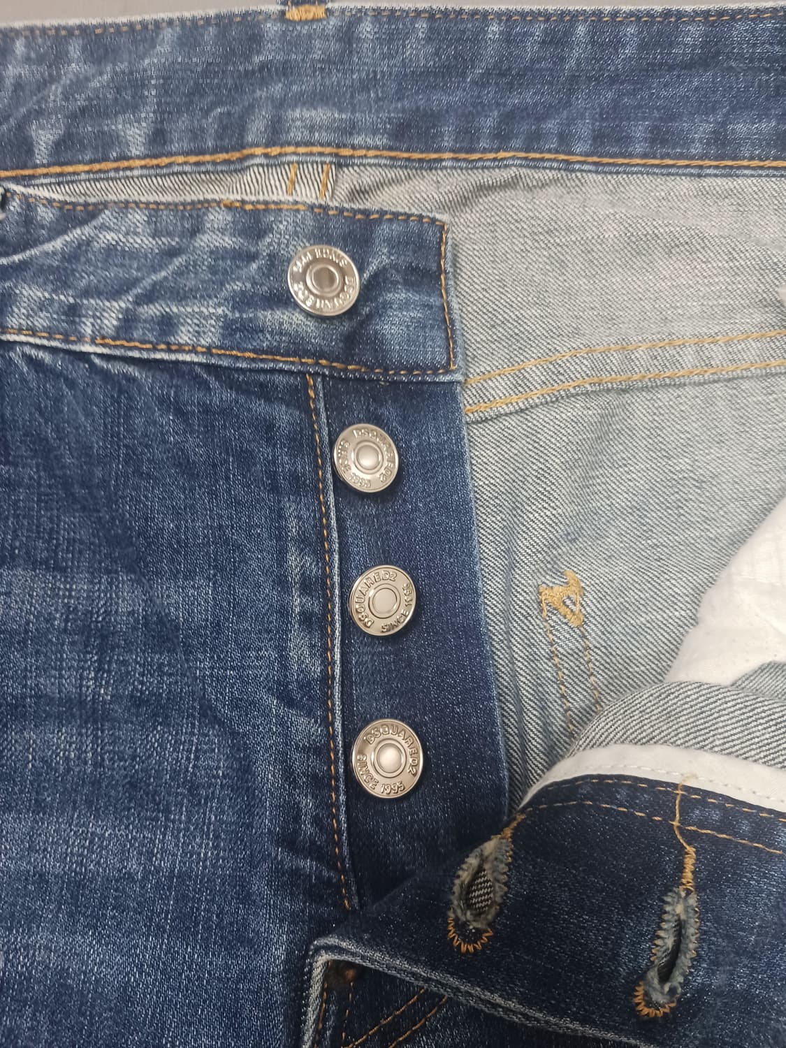 [34] 디스퀘어드2 멀티페인트 워싱 슬림진 청바지 상품이미지6