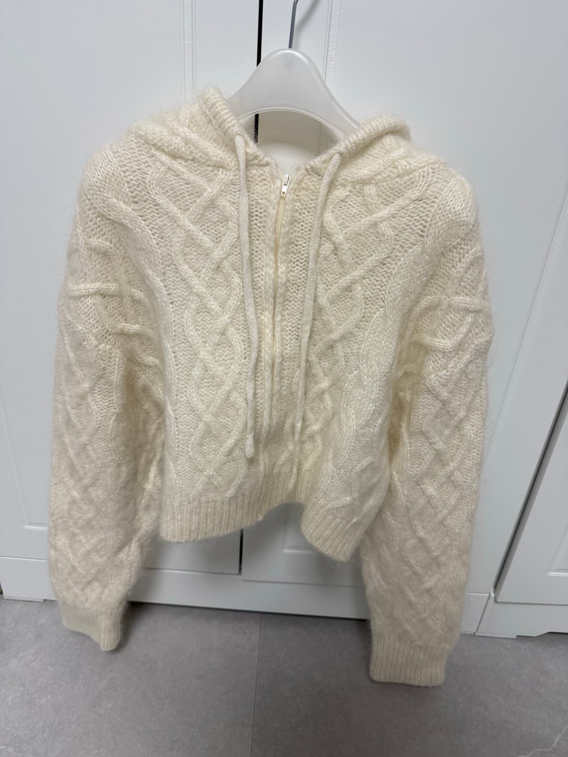 더티스 후드 니트집업 상품이미지1