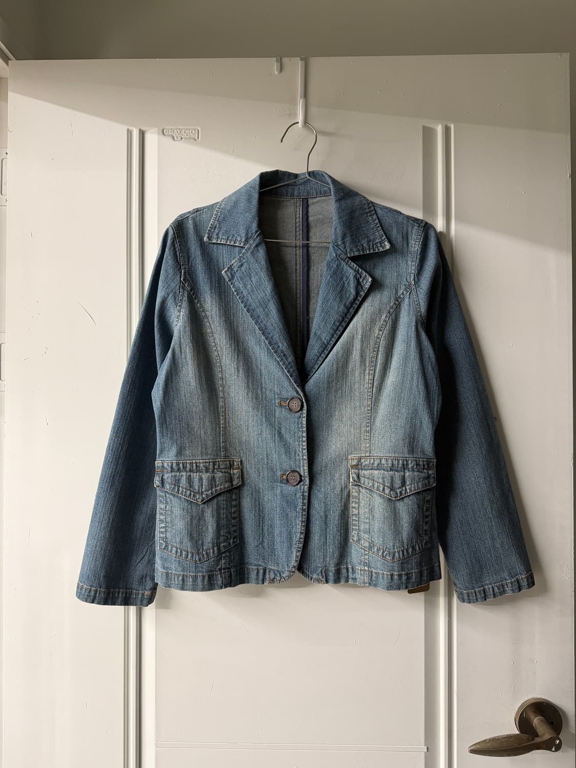 일본빈티지 연청 데님 블레이저 자켓 상품이미지5