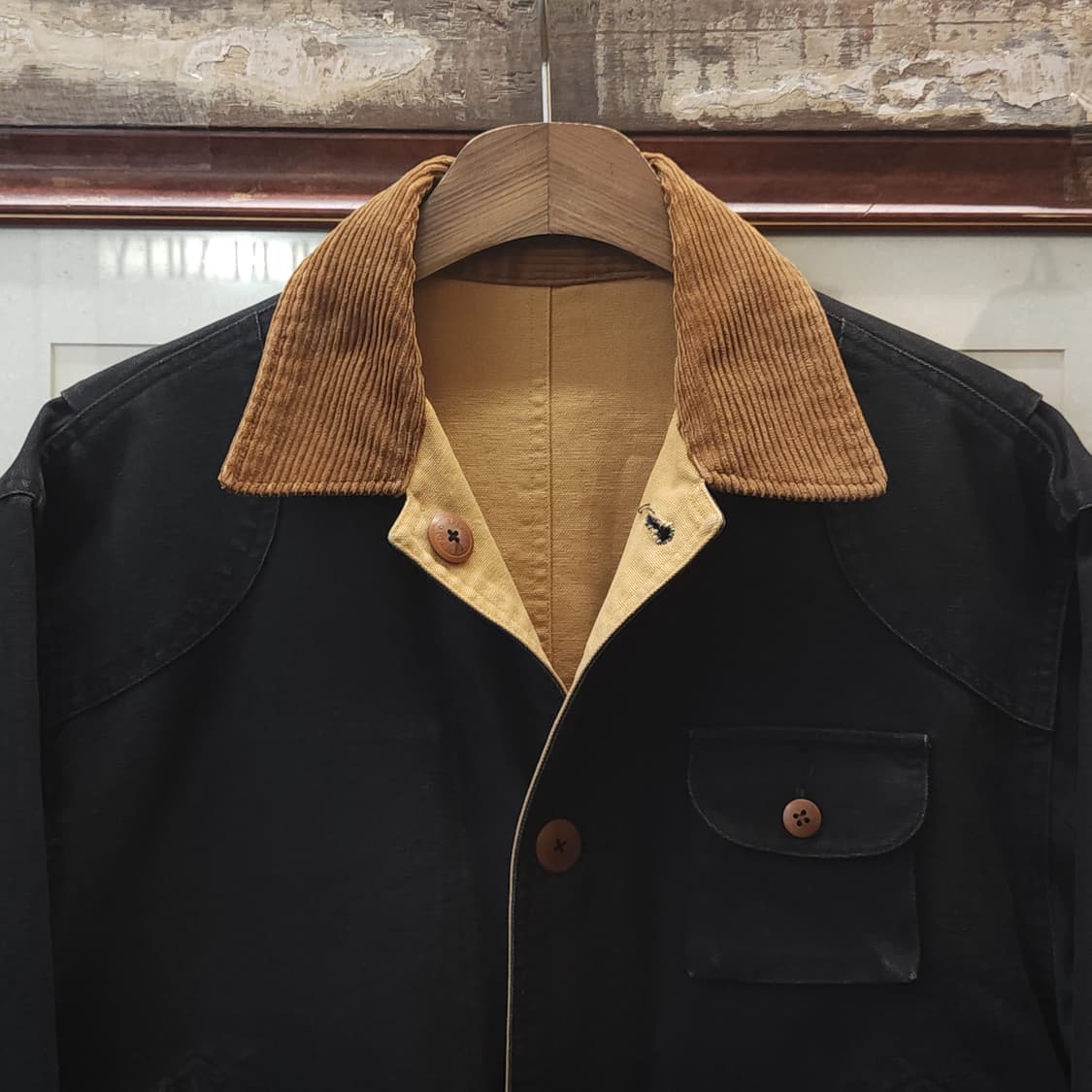 90s 폴로 컨트리 리버시블 헌팅자켓 헤비 캔버스 워크자켓 55 상품이미지5