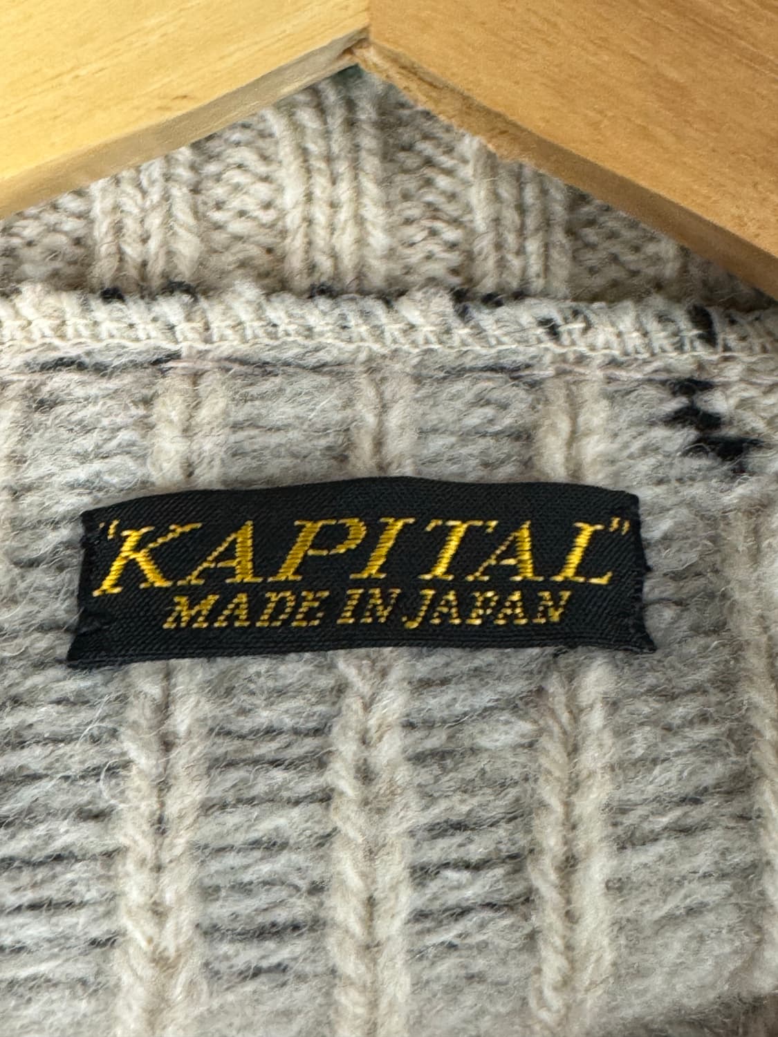 캐피탈 kapital 본 크루넥 스웨터 뼈 떰즈 니트 키나리 1 새상품 상품이미지7