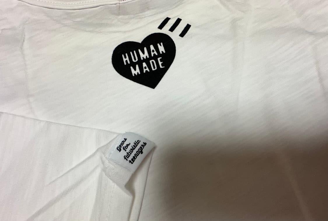 휴먼메이드 #2311 오리 반팔 화이트 상품이미지6