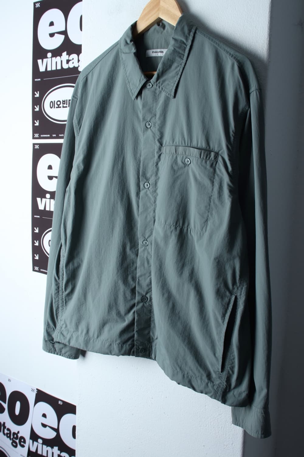 (L-XL) 에잇세컨즈 집업 바람막이 점퍼자켓 셔츠 나일론-H32375 상품이미지1