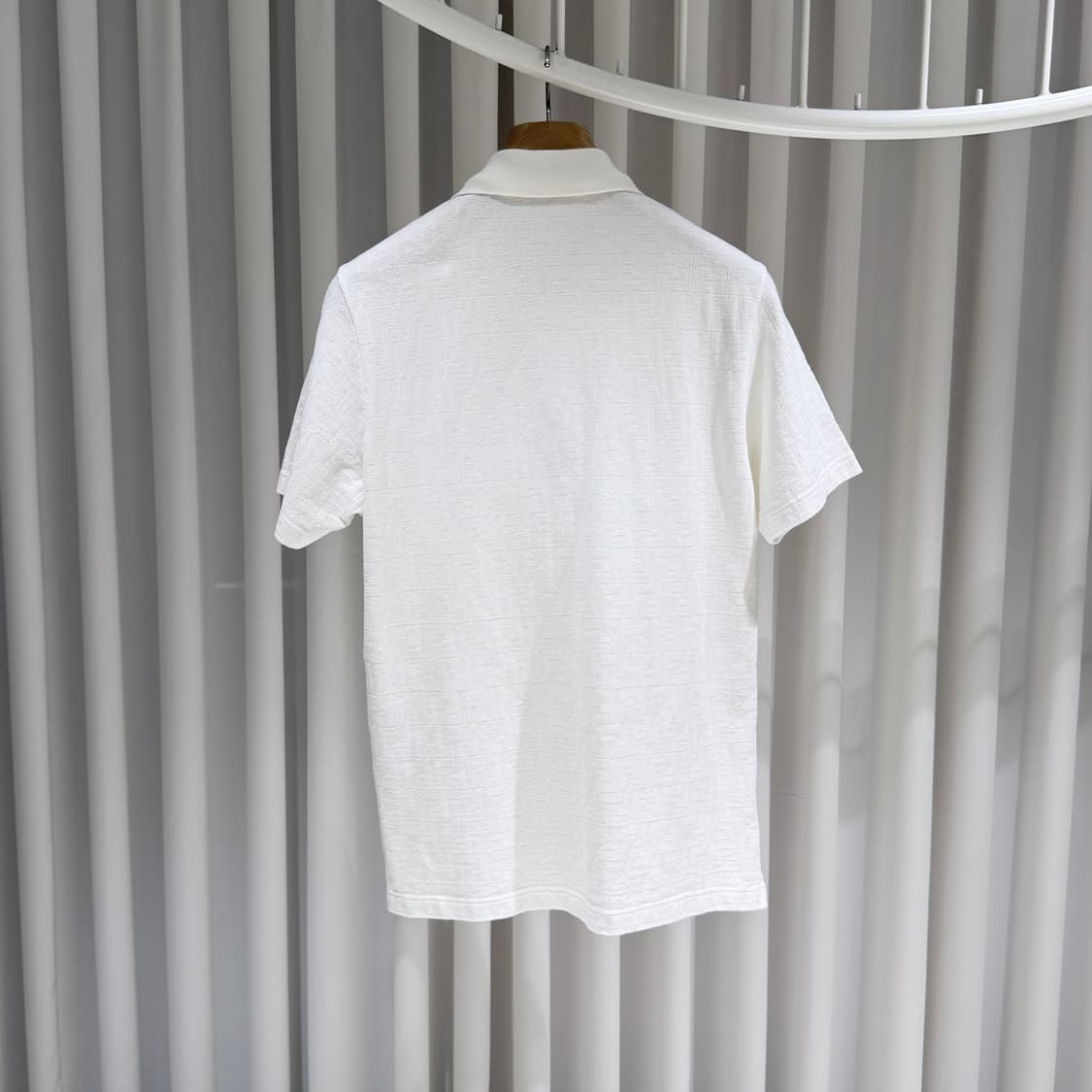 (A+/S) / 펜디 FF로고 피케 폴로 셔츠 화이트 상품이미지4