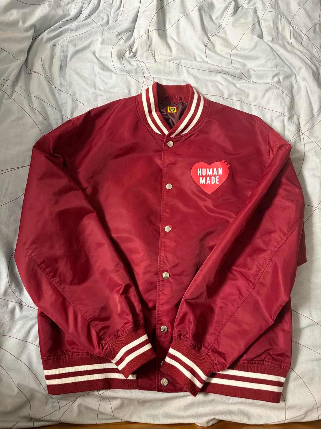 휴먼메이드 나일론 스타디움 자켓 버건디 L 상품이미지1