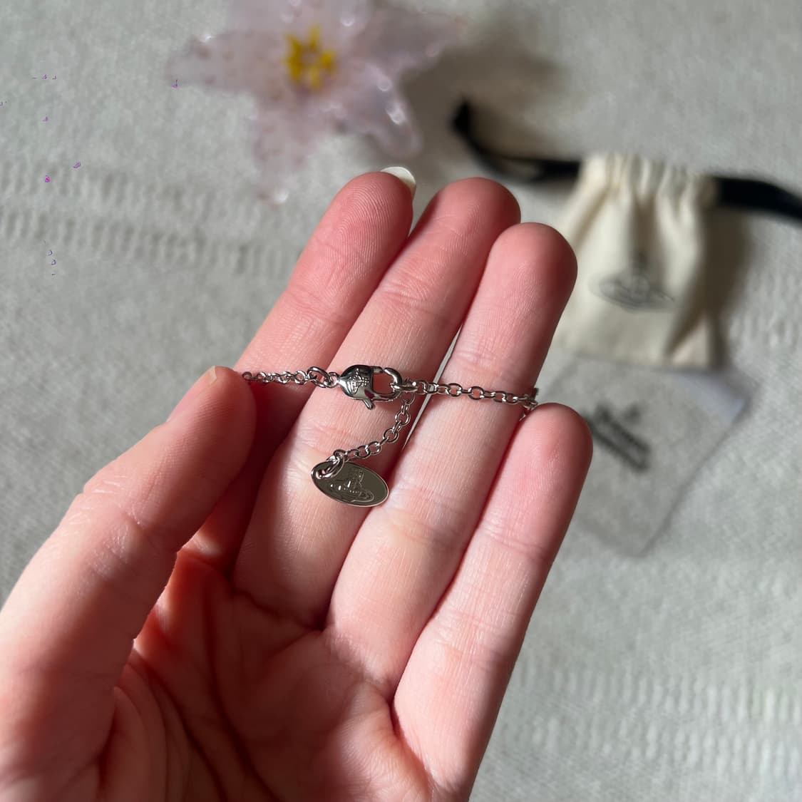 비비안웨스트우드 키카 펜던트 목걸이 (퍼플 큐빅) 상품이미지9