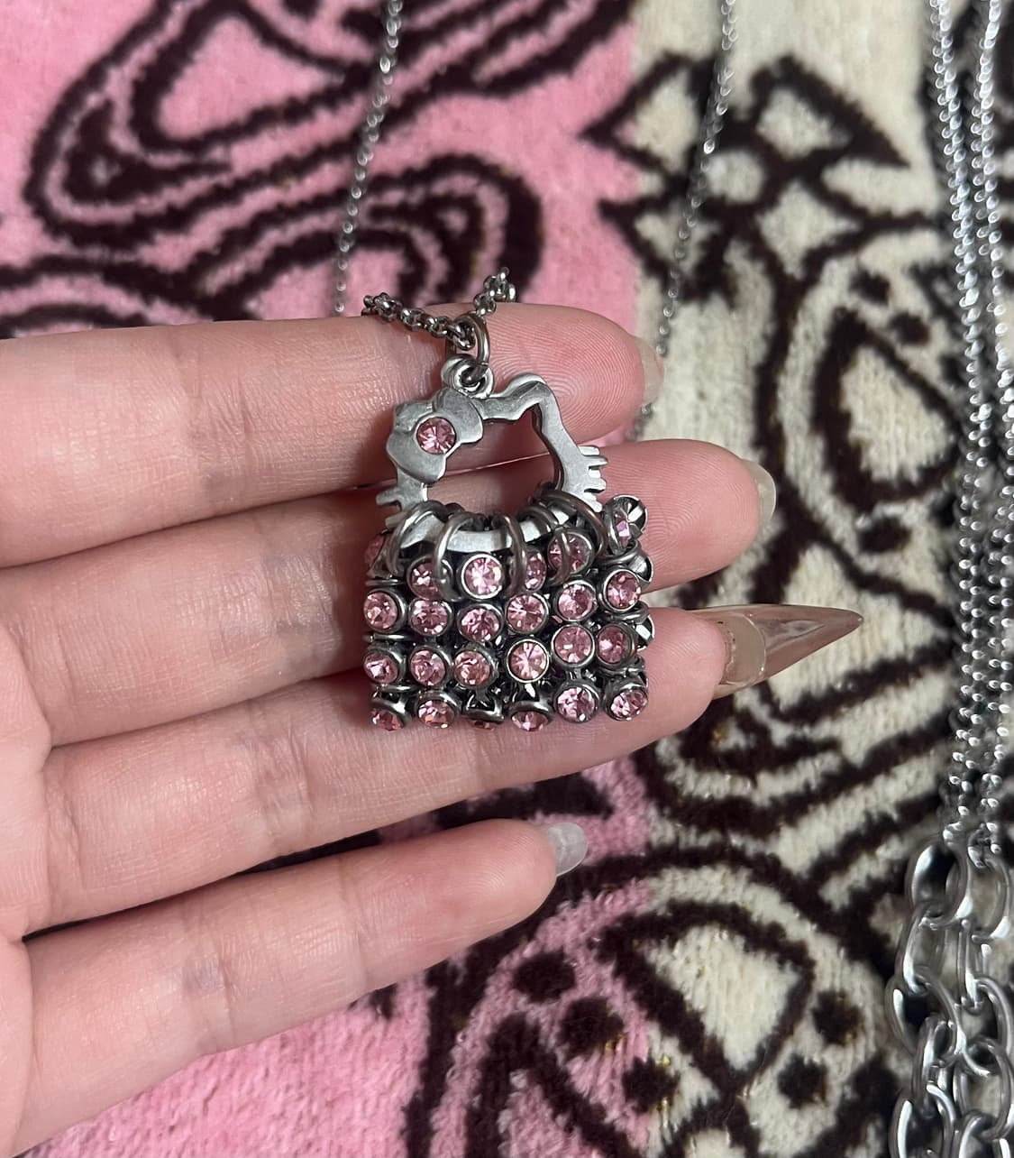 헬로키티 정품 핑크 목걸이 상품이미지1