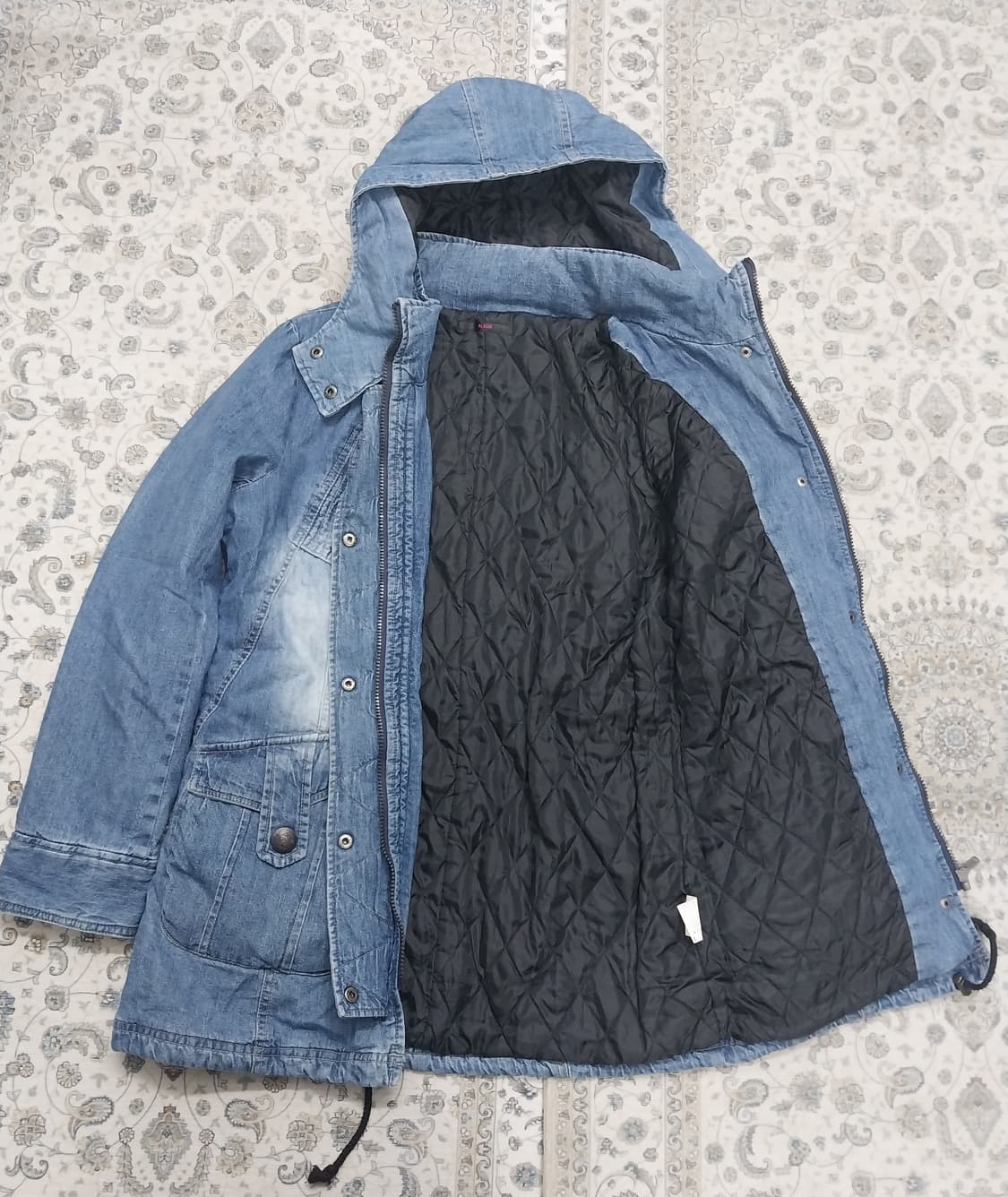 ALBUM jpn  데님 후드 야상 패딩 F (55반까지) (후드분리됨) 상품이미지2