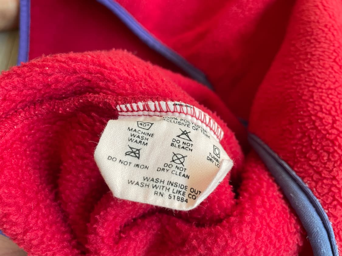 90s 파타고니아 신칠라 레드 퍼플 rare 빈티지 상품이미지7