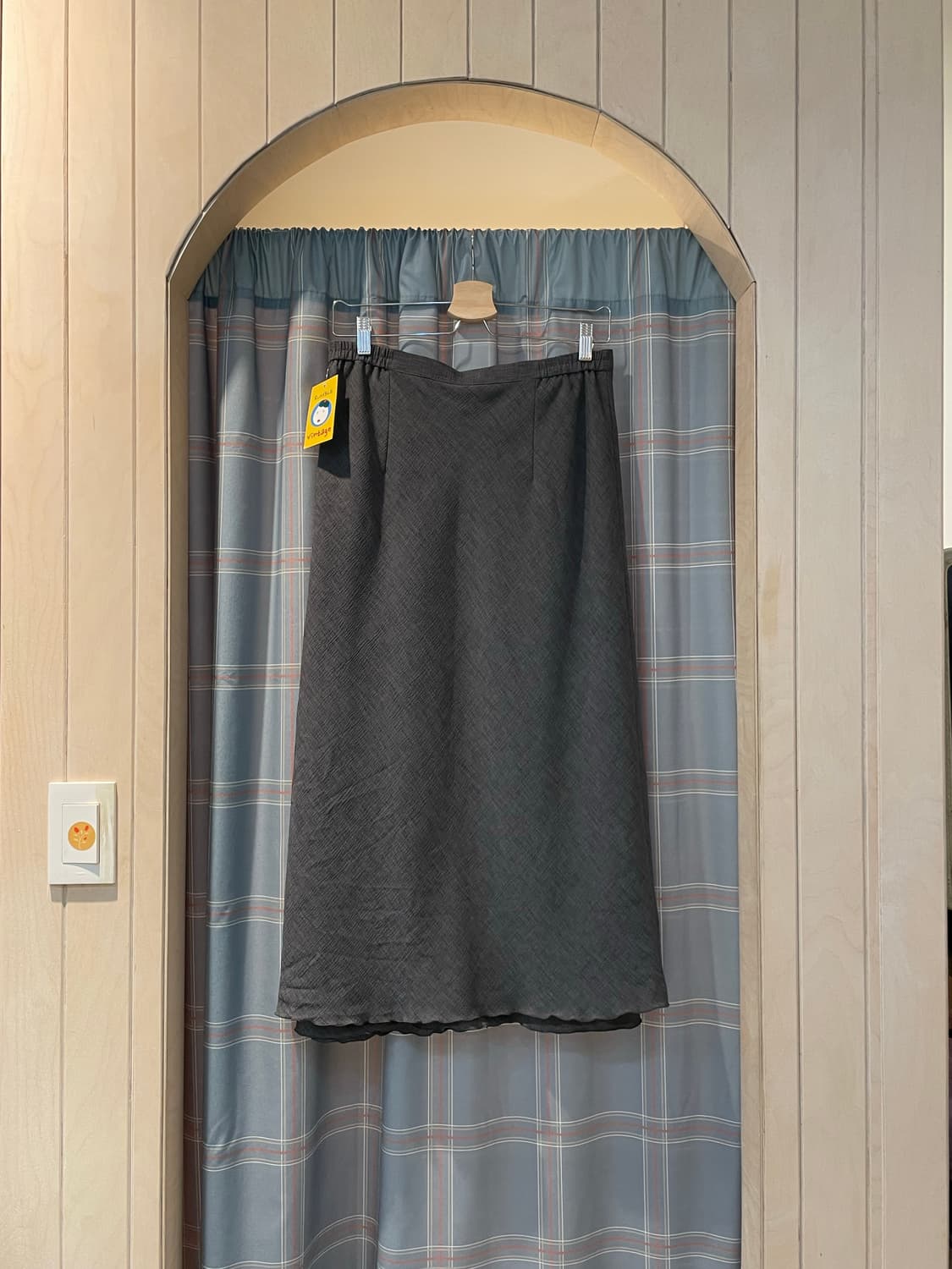 일본빈티지 밑단레이어 롱스커트 상품이미지4