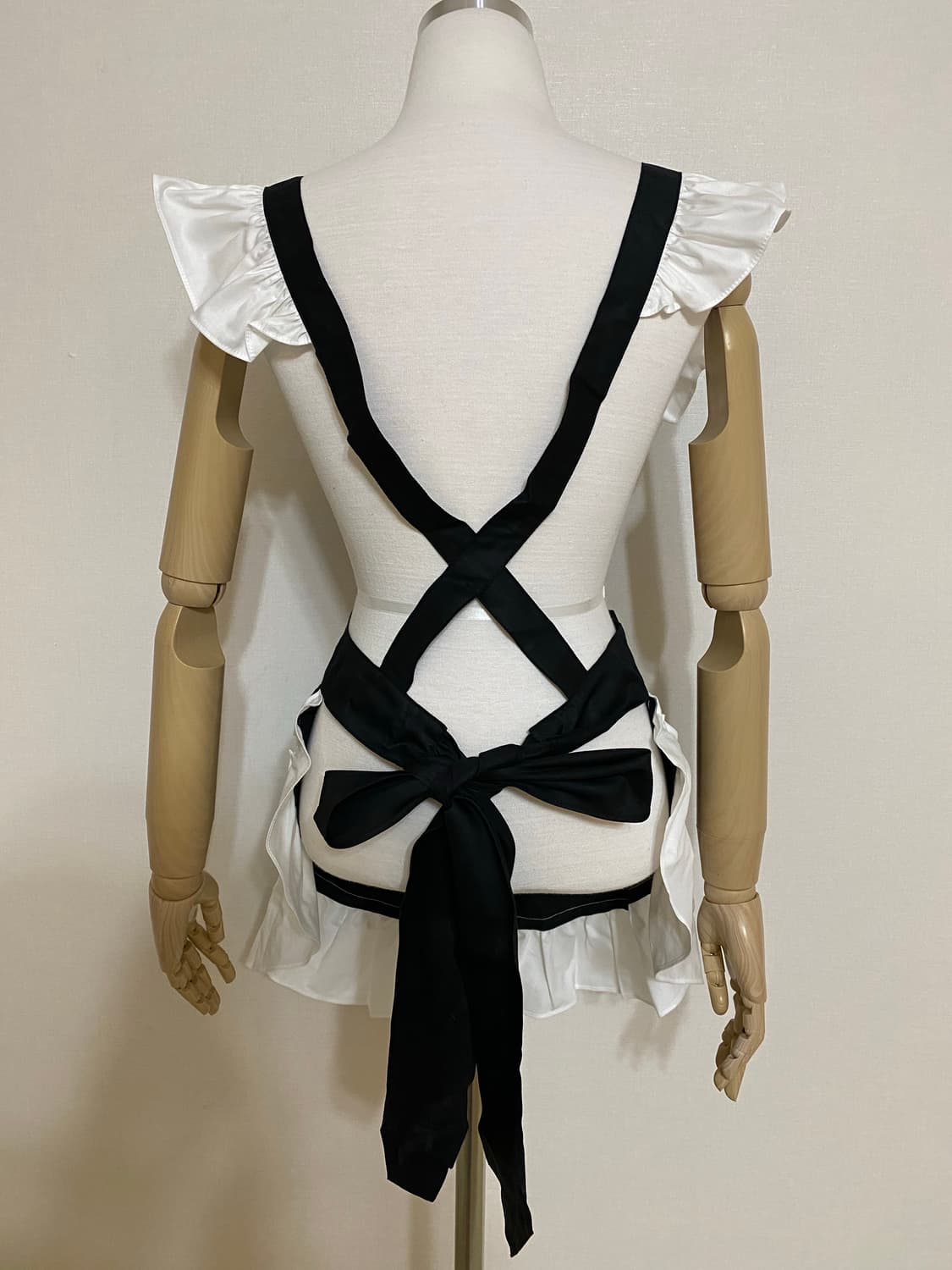 빈티지 에이프런 앞치마 프릴 메이드복 코스프레 히메갸루 긱시크 발레코어 상품이미지3