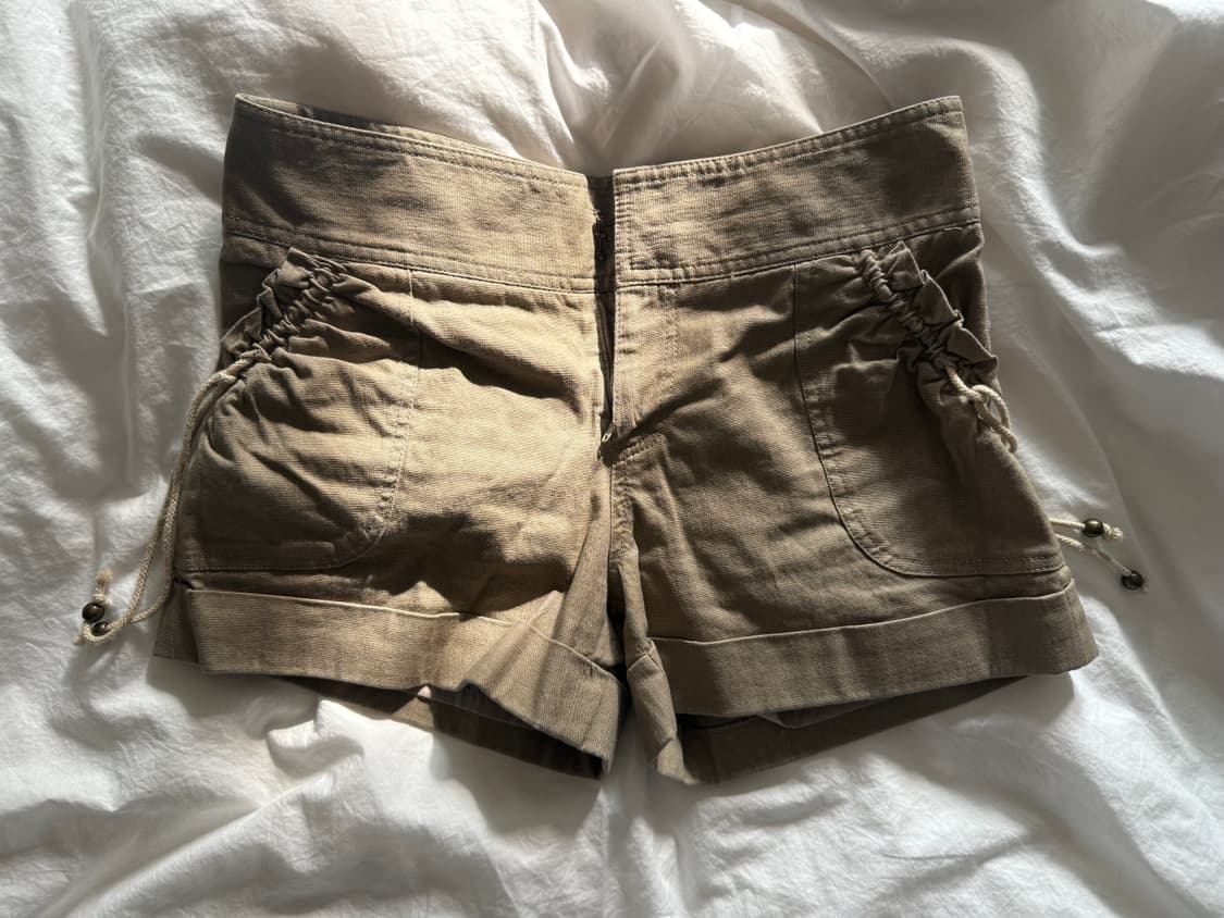 갸루st 링클 포인트 반바지•쇼츠 / 카키 상품이미지2