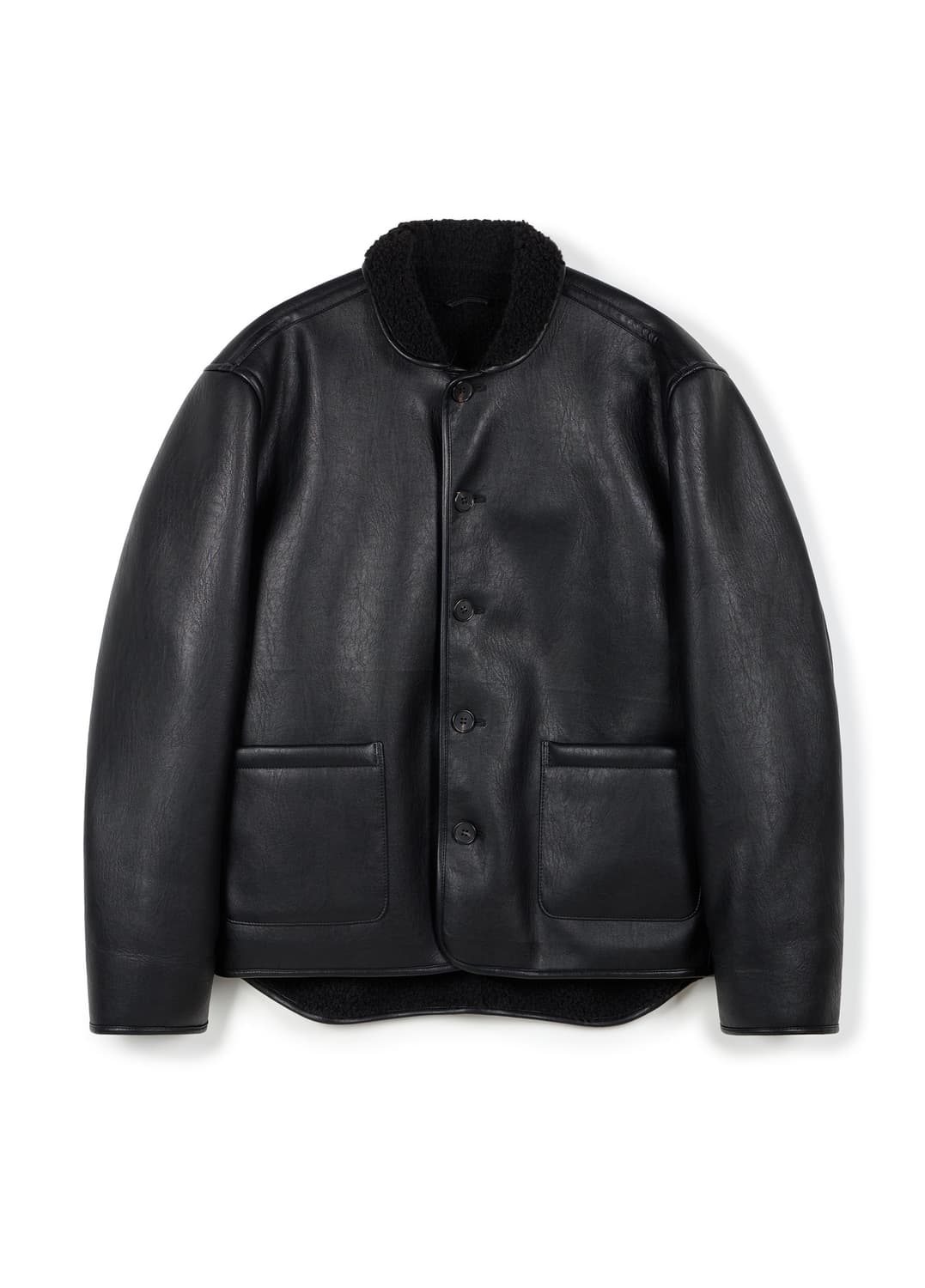 era 레더 무스탕 블랙 men 상품이미지1