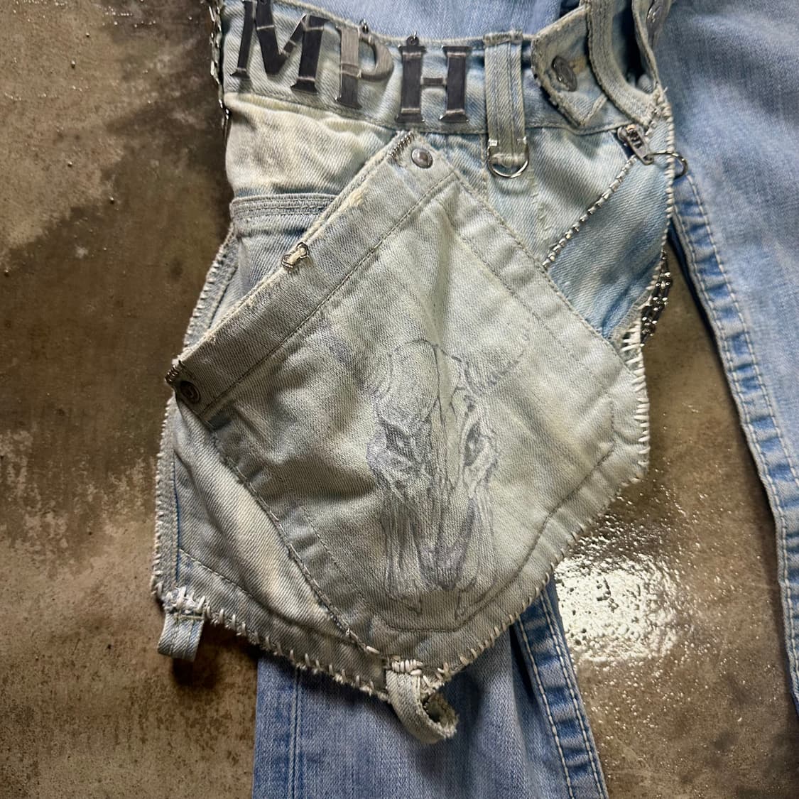 cross flared jeans&holster bag (MPH) 상품이미지4