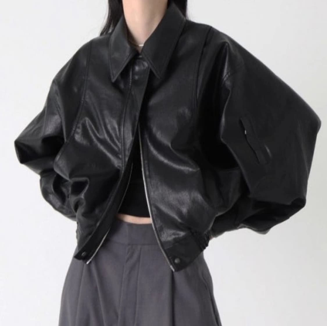 트리밍버드 가죽자켓 상품이미지6