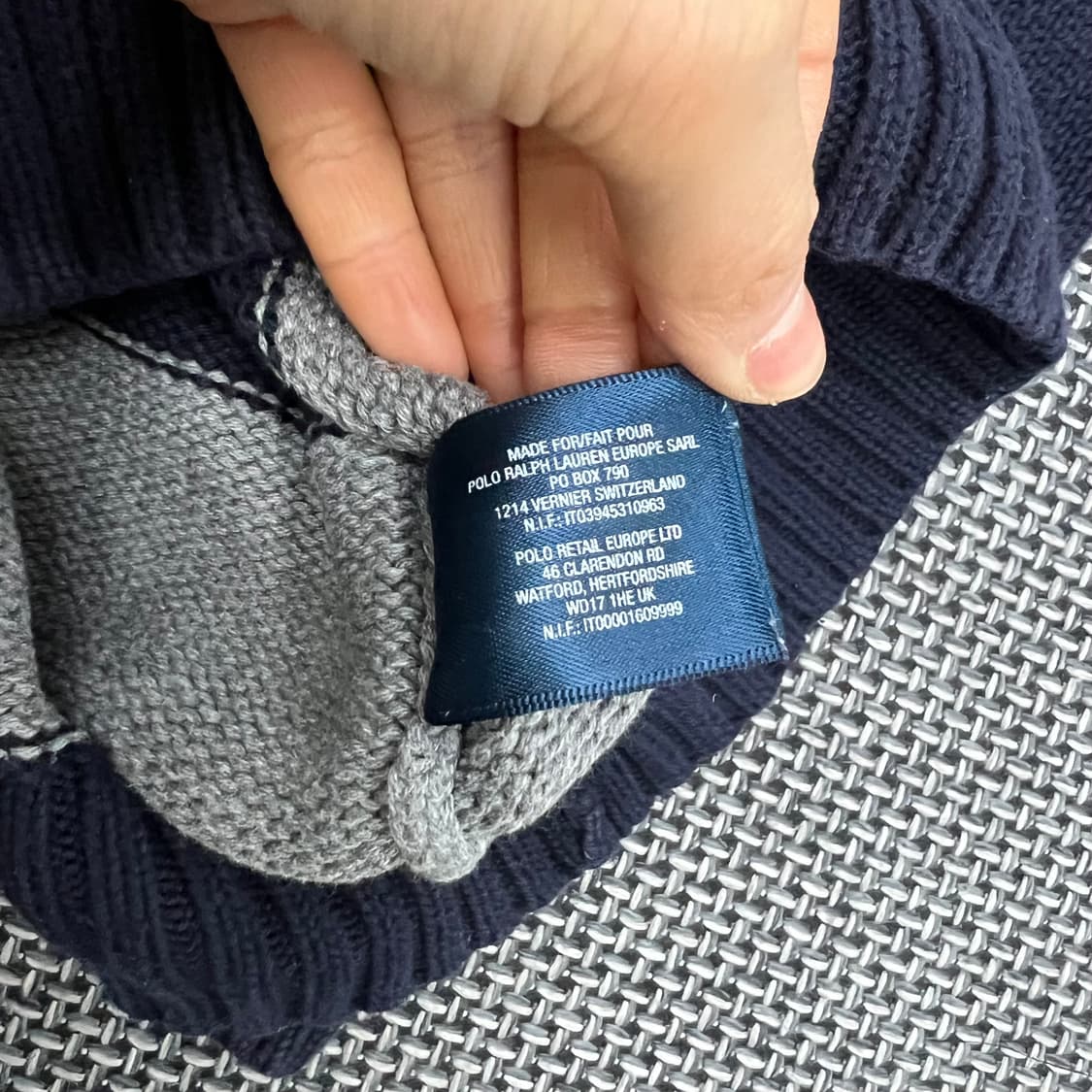 폴로랄프로렌 스트라이프 반집업 니트 상품이미지5