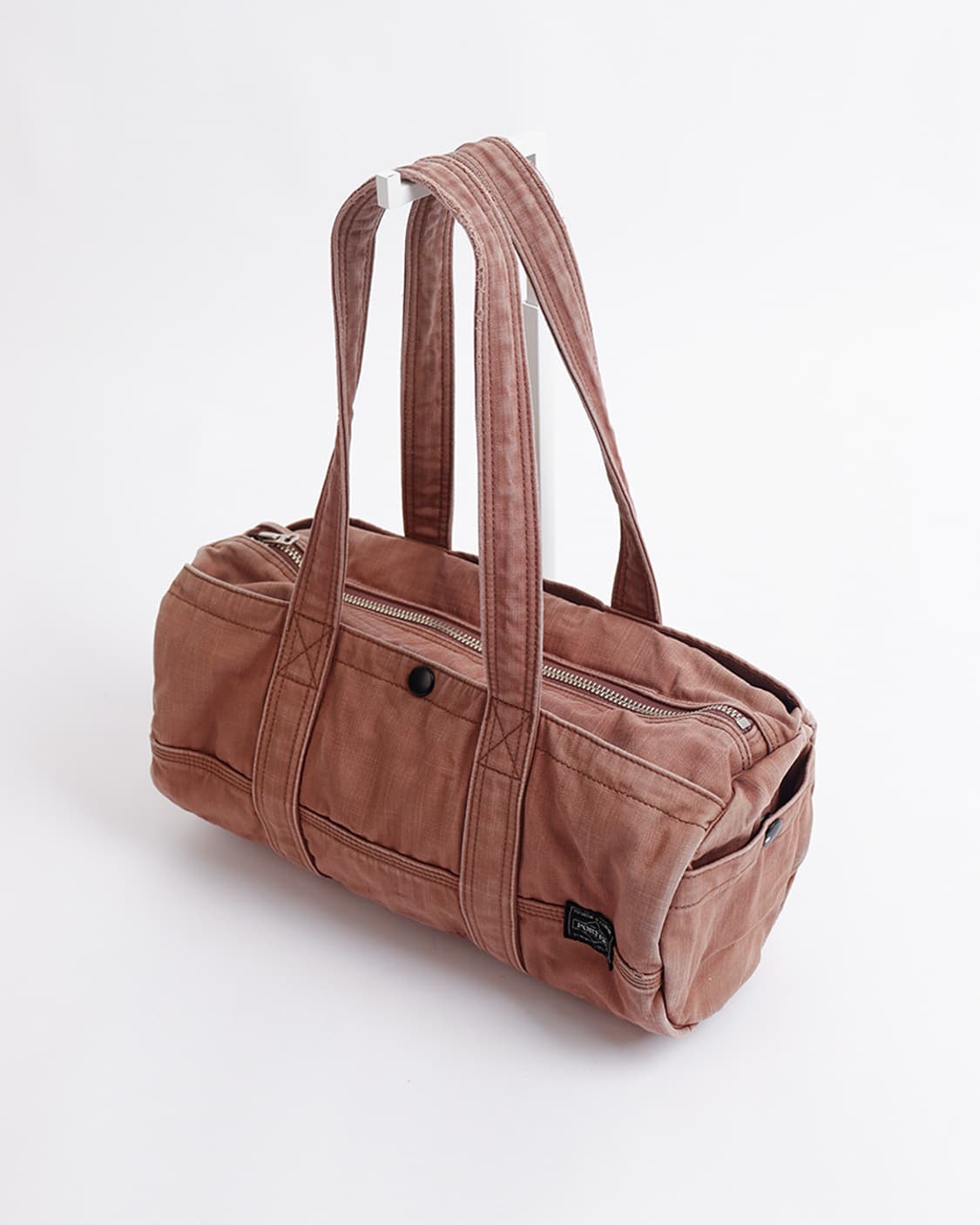 [PORTER] 브릭 브라운 코튼 보스턴 토트백 상품이미지3