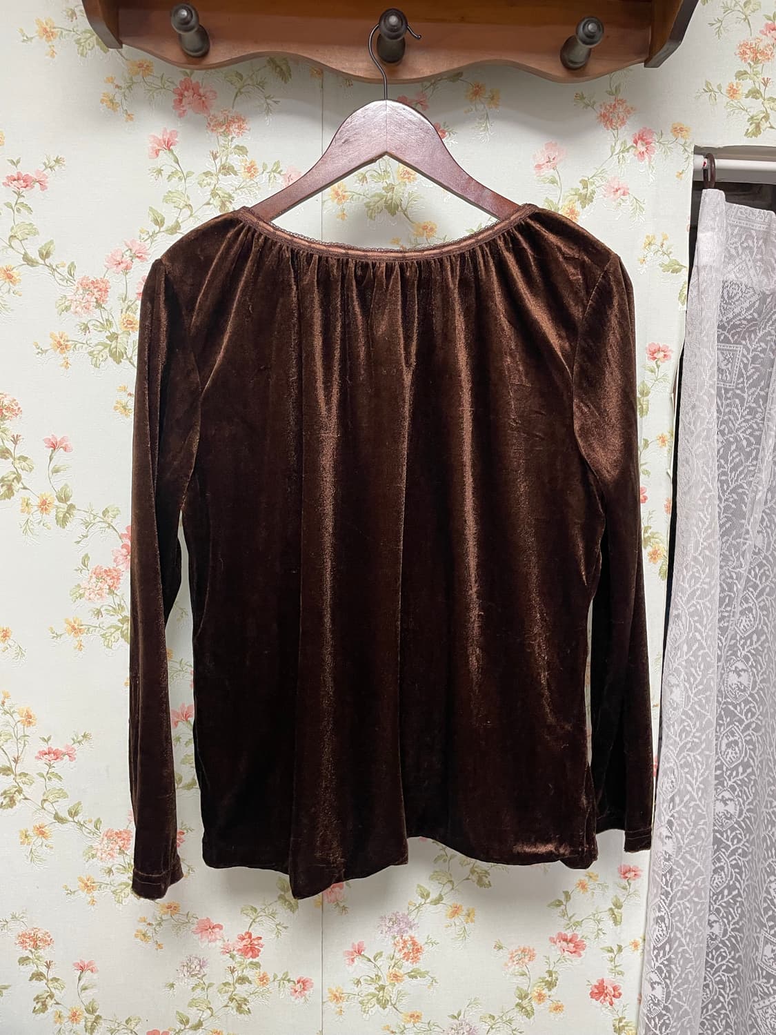 보헤미안 벨벳 블라우스 상품이미지2